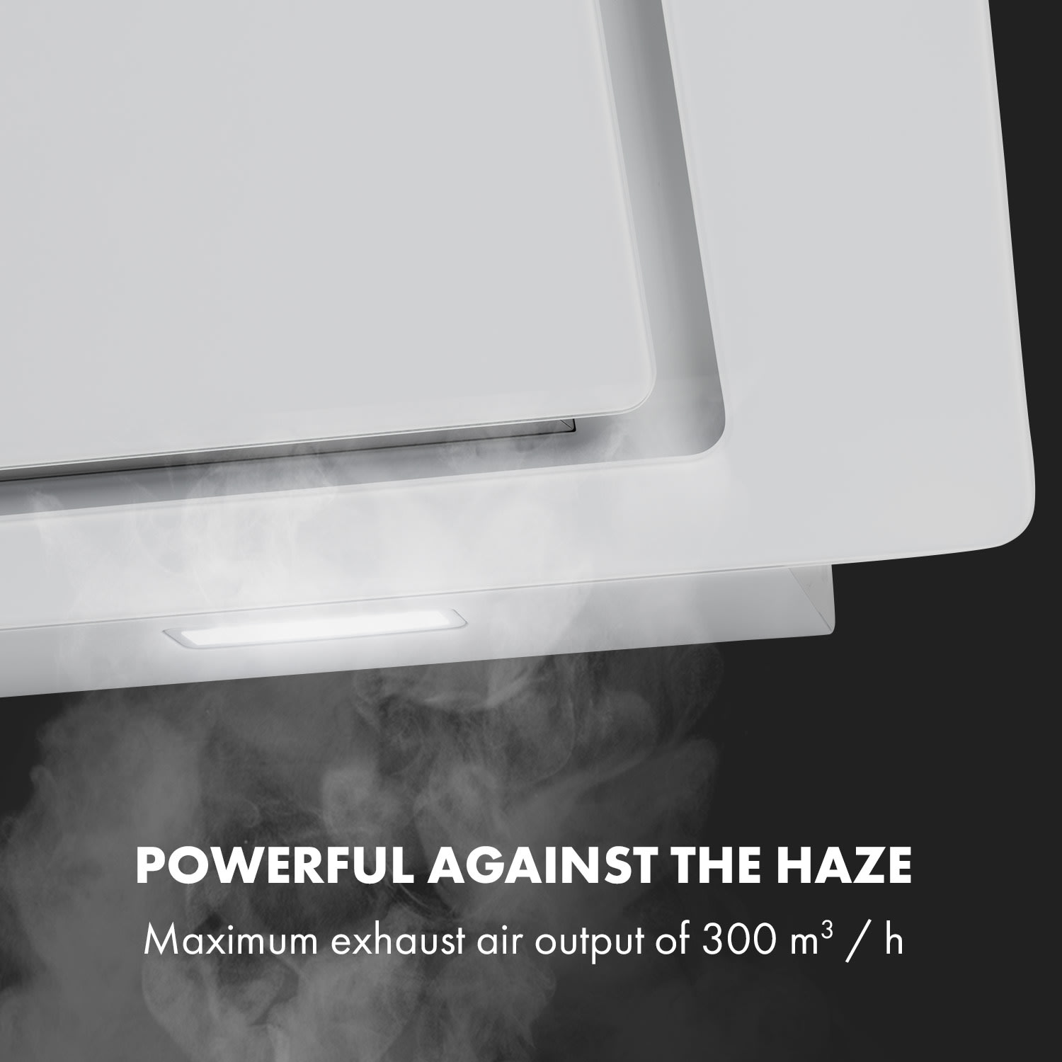Sofia 60, hota de bucătărie, 300 m³ / h, control tactil, fata dinsticla, albă 60 cm | Alb