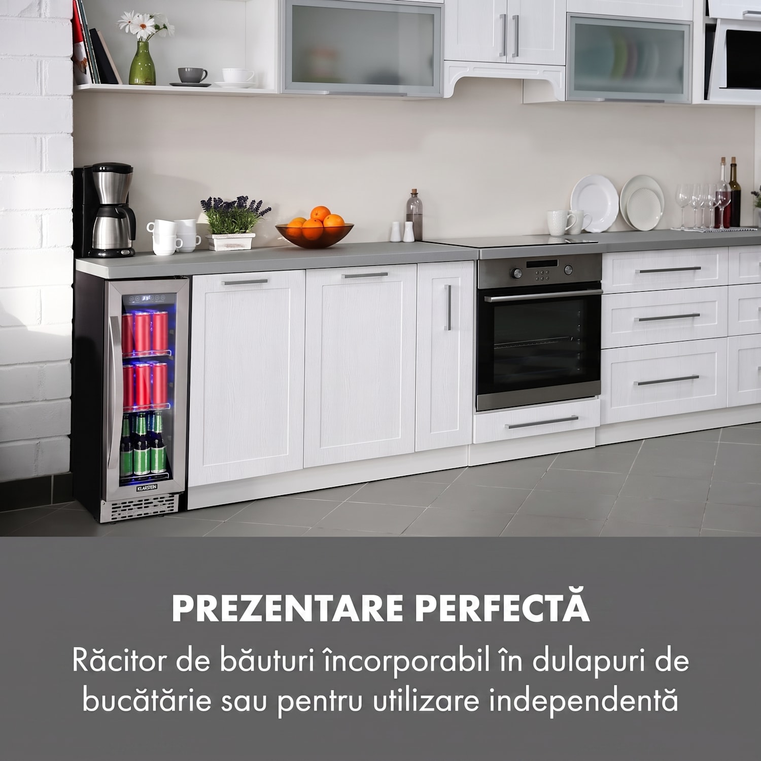 Beerlager 56, frigider pentru băuturi, 56 l, 20 de sticle, clasa energetică G, oțel inoxidabil, negru 56 L