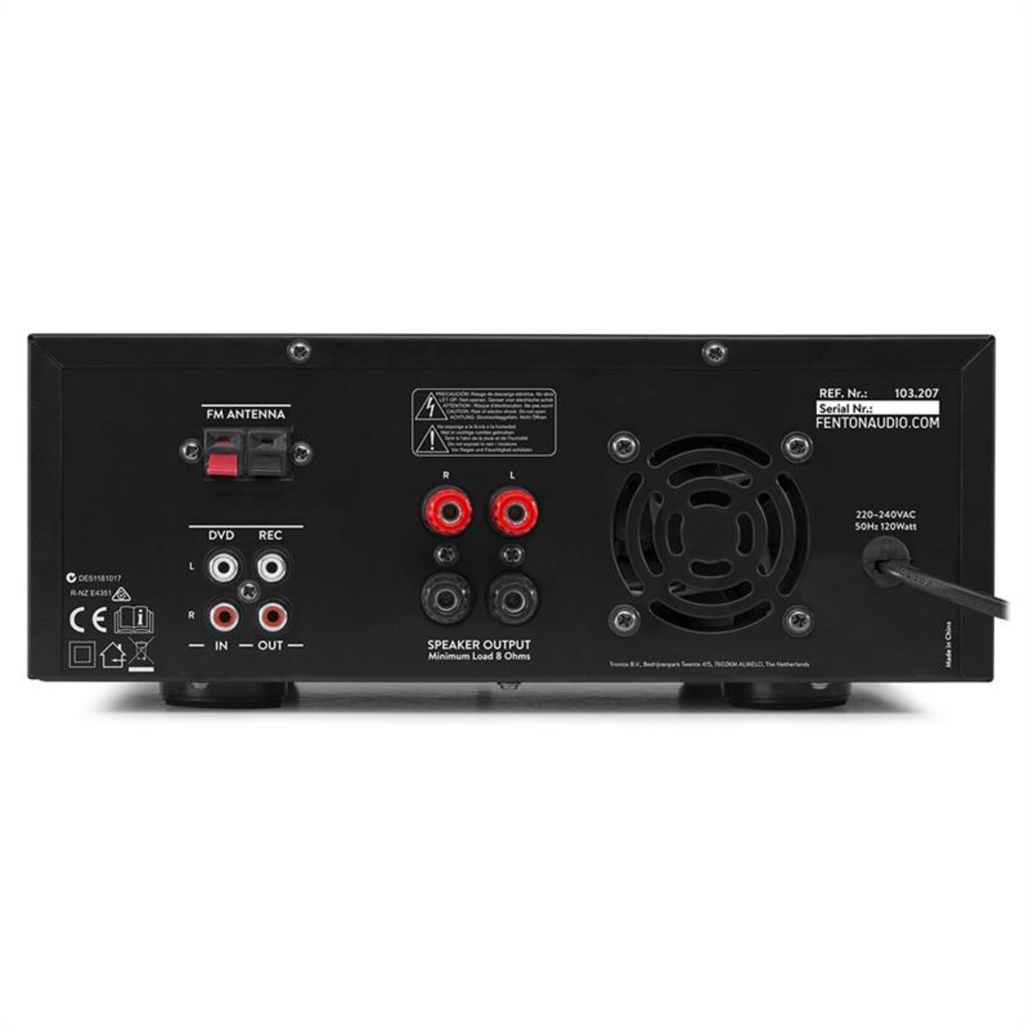 AV120FM, stereo HiFi zosilňovač, 120 W RMS, (2 x 60 W na 8 Ohm), BT/USB/AUX