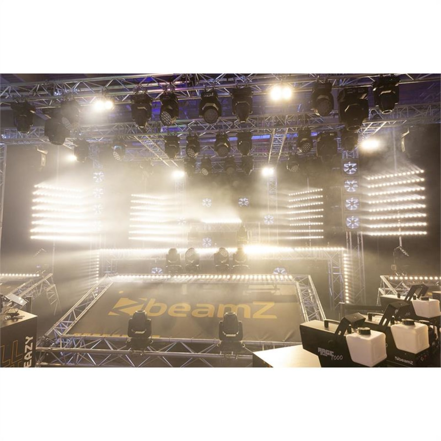 LCB14, Bandă cu LED-uri, 14 x 3W albe și 56 x LED-uri RGB SMD, negru