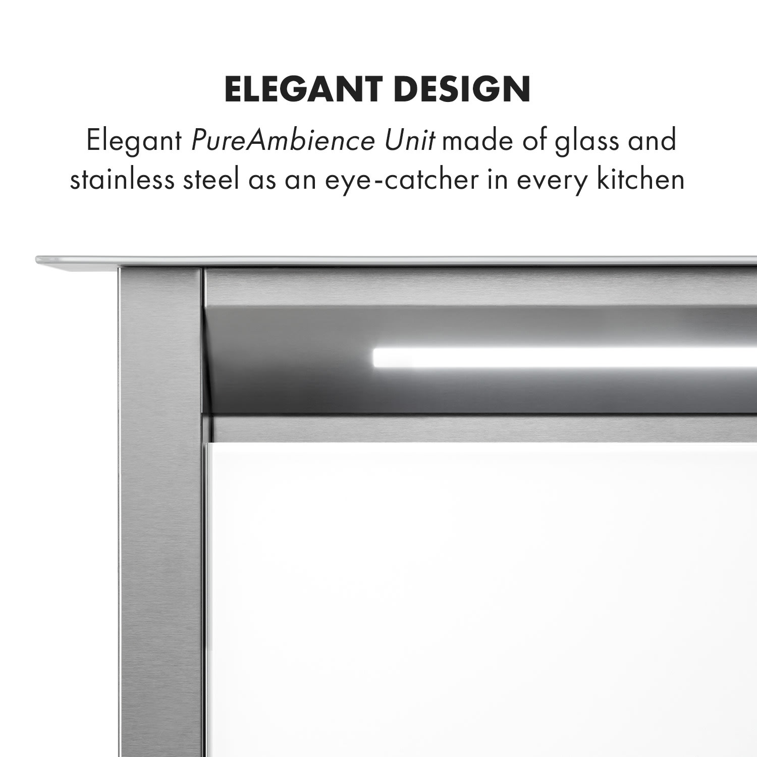 Royal Flush Eco, hotă, 90 cm, 576 m³/h, A+ 90 cm | Alb | Oțel inoxidabil