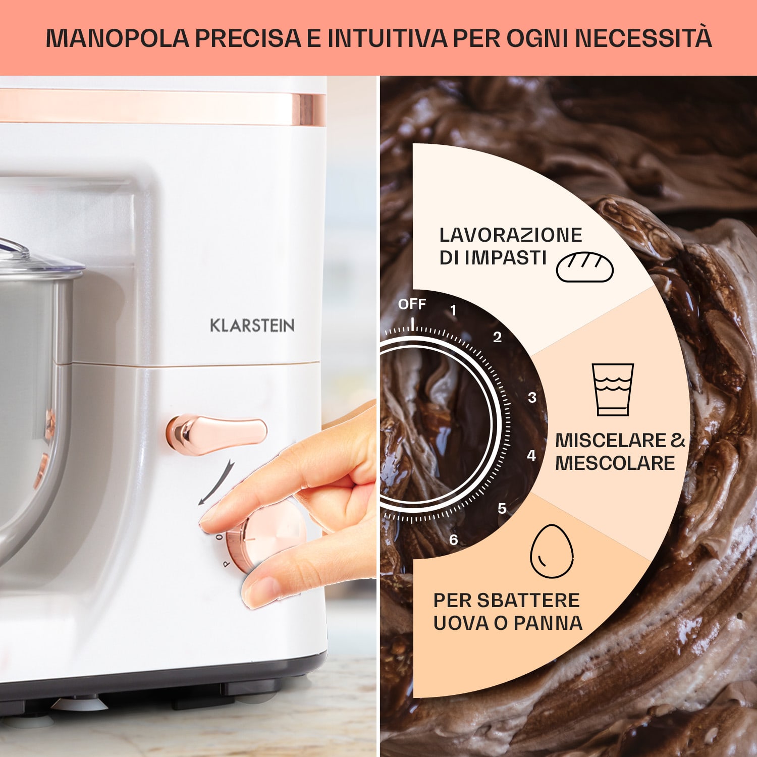 Bella Elegance Robot da cucina 1800 W/2,7 CV 5,2 litri acciaio inox senza BPA Bianco