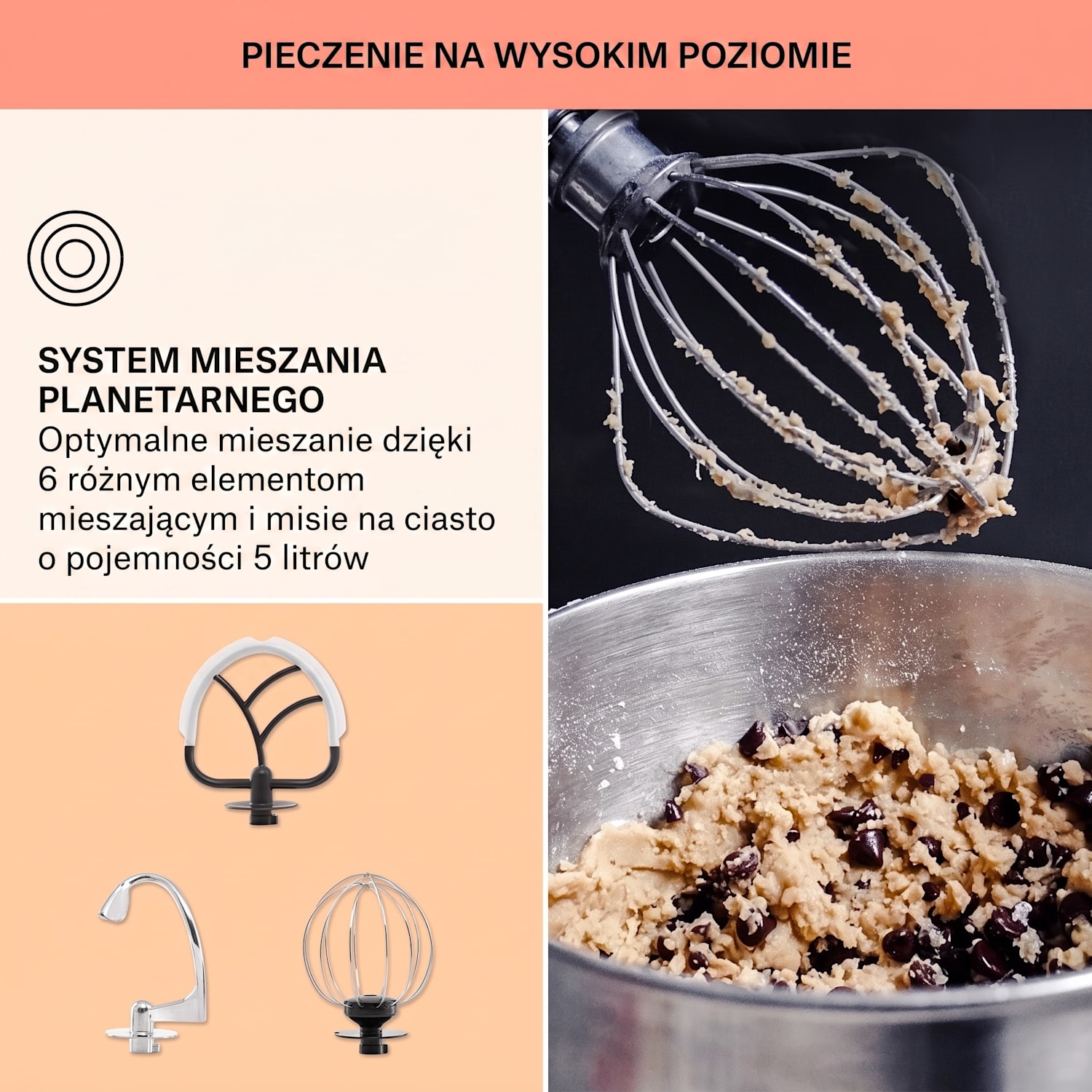 Bella Elegance, robot kuchenny, 1800 W, 1,7 HP, 6 stopni, 5 litrów, biały Biały