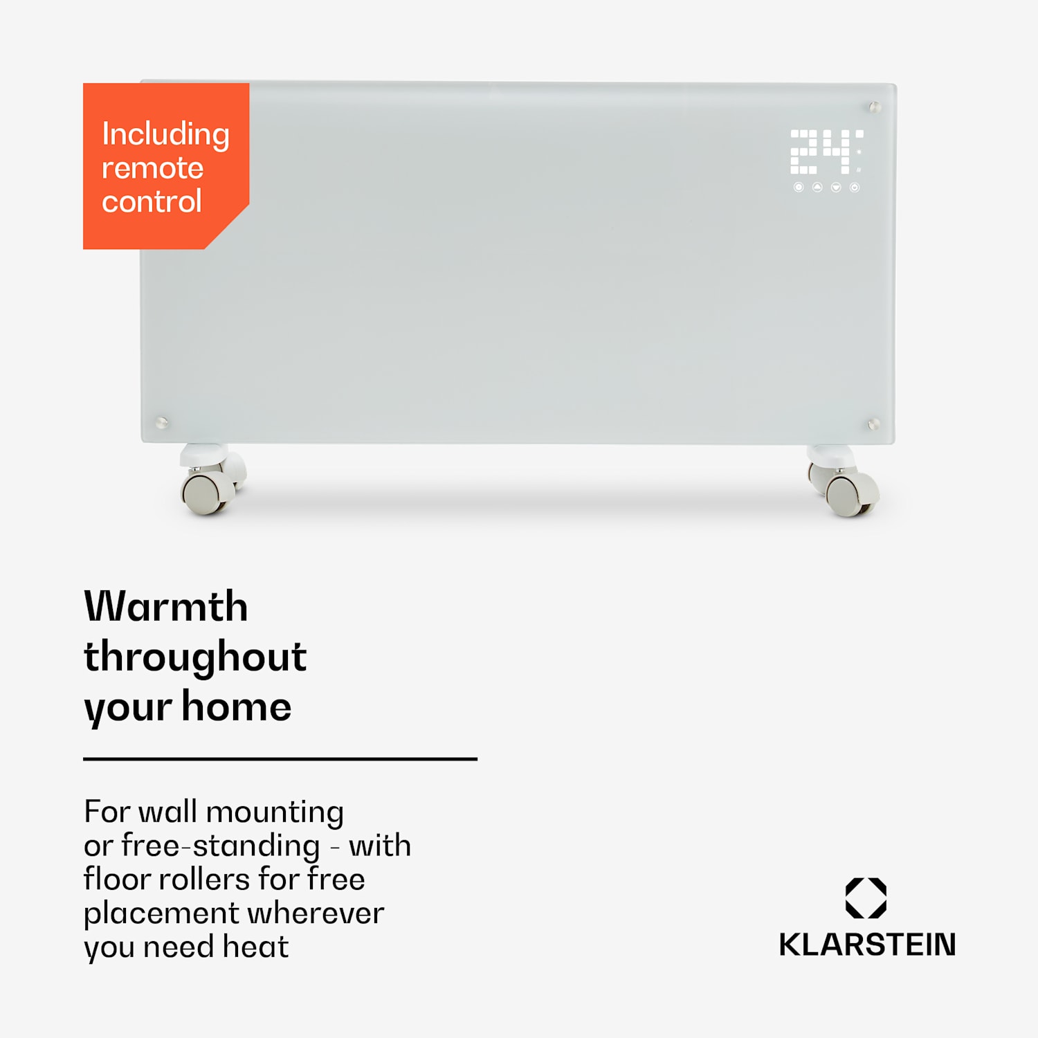 Bornholm Smart convectieverwarming 200 W wifi leddisplay timer IP24 2000 W | Ja | Wit