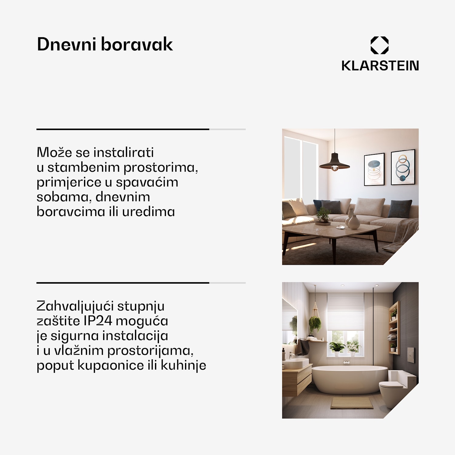 Bornholm Smart, konvekcijska grijalica, 2000 W, WiFi, LED zaslon, timer, IP24, crna 2000 W | Da | Crna