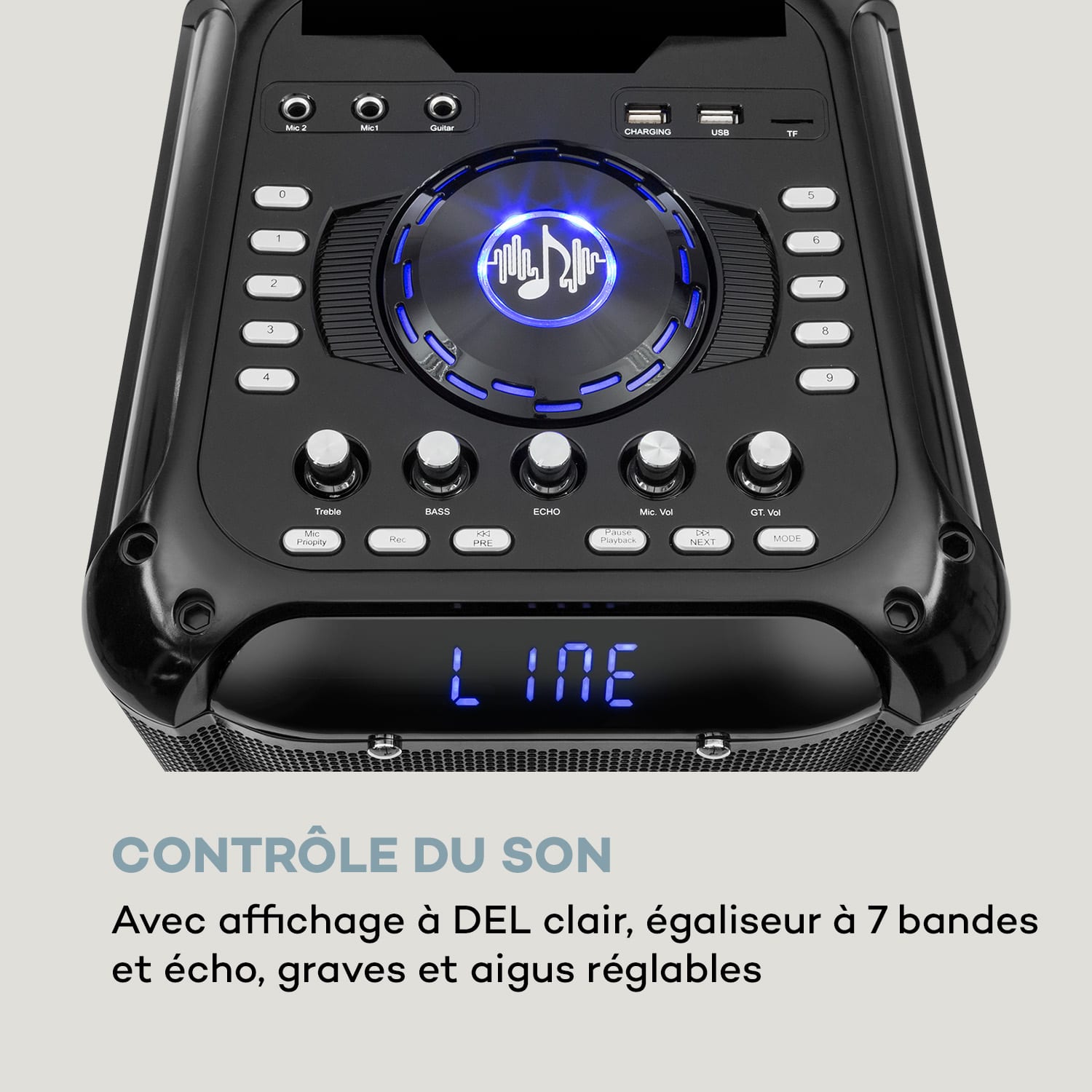 Moving 100 PA-installatie 10" woofer 50/150W UHF-micro USB SD BT AUX mobiel 150 W