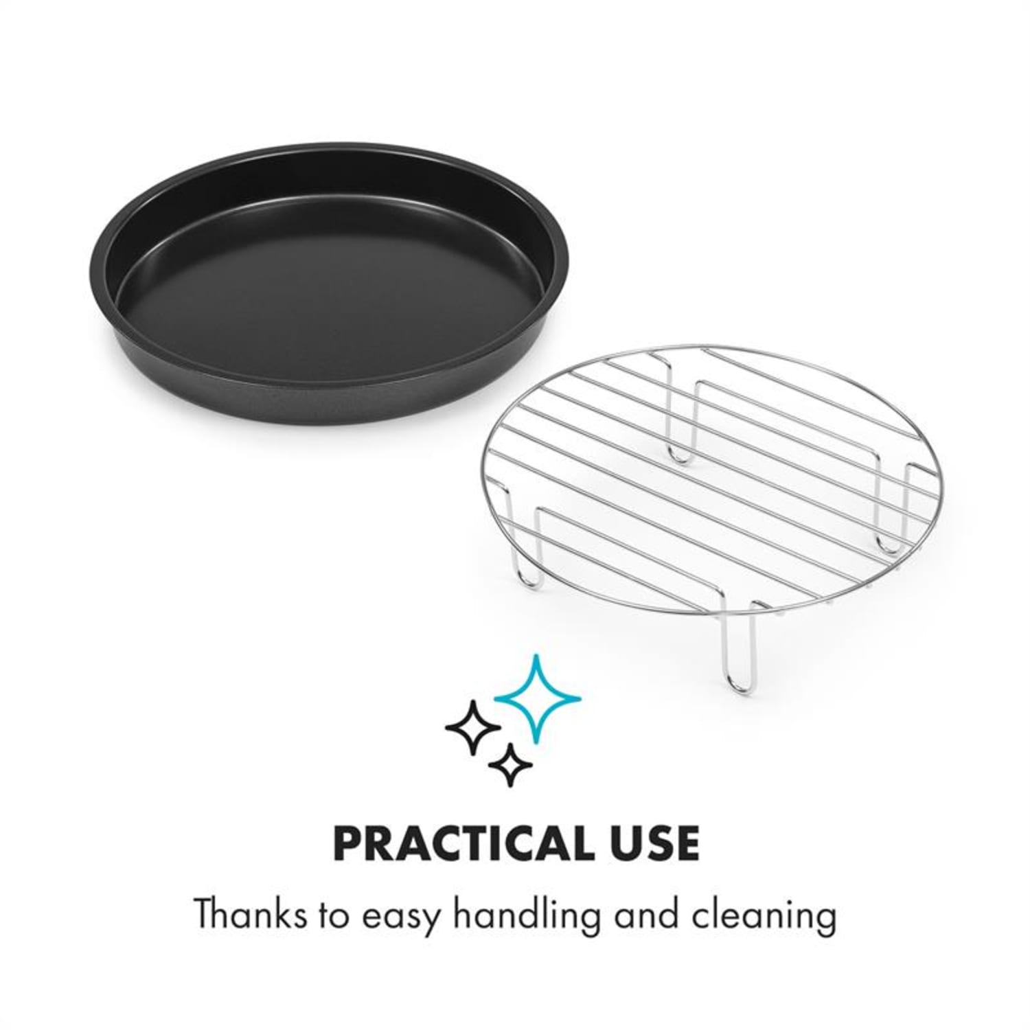 AeroVital Cobe Chef, pizzatányér, magas feltét grillezéshez, tartozék, rozsdamentes acél 