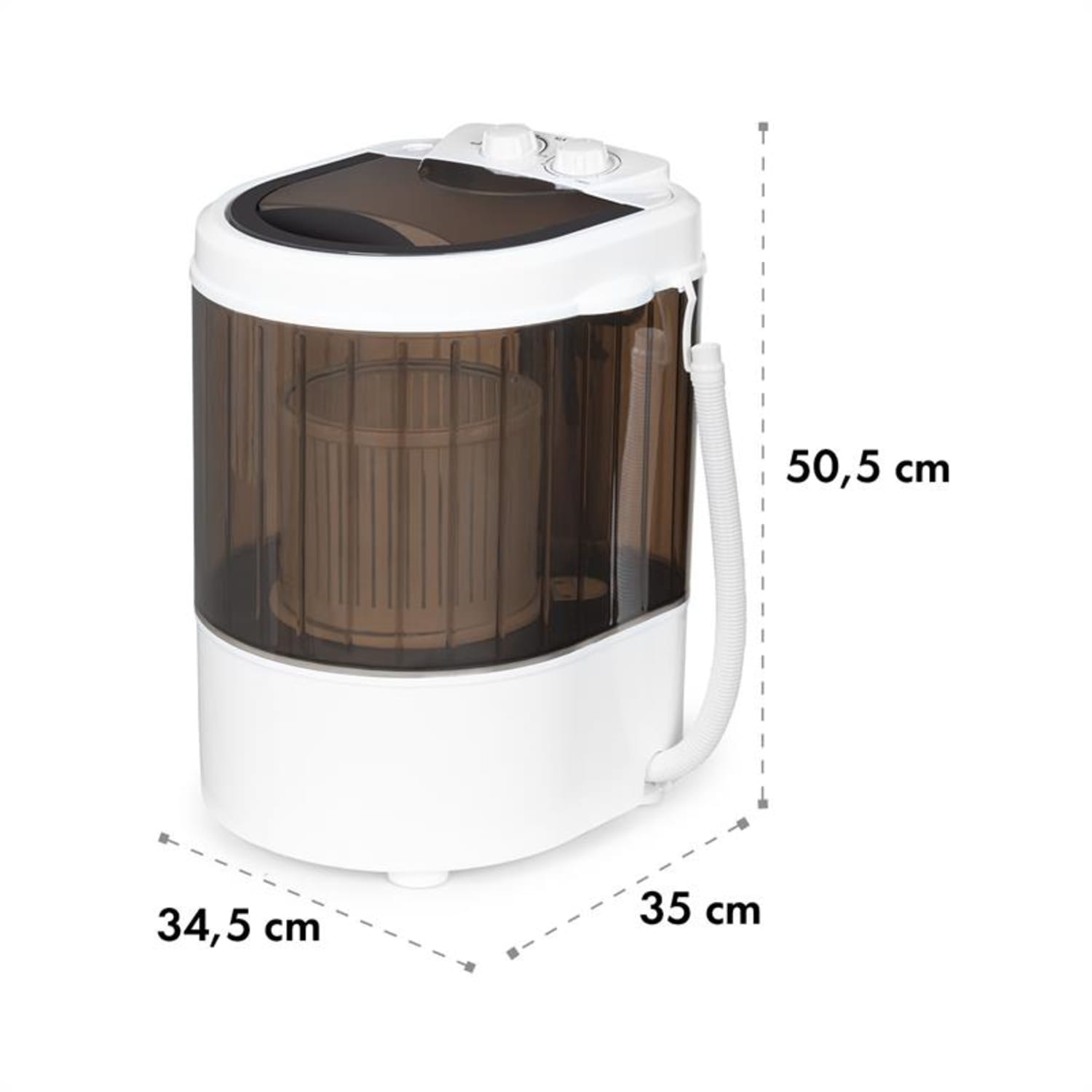 Dash Duo pyykinpesukone 180 W 2,5 kg ajastin 0-15 min. kenkäharja musta 