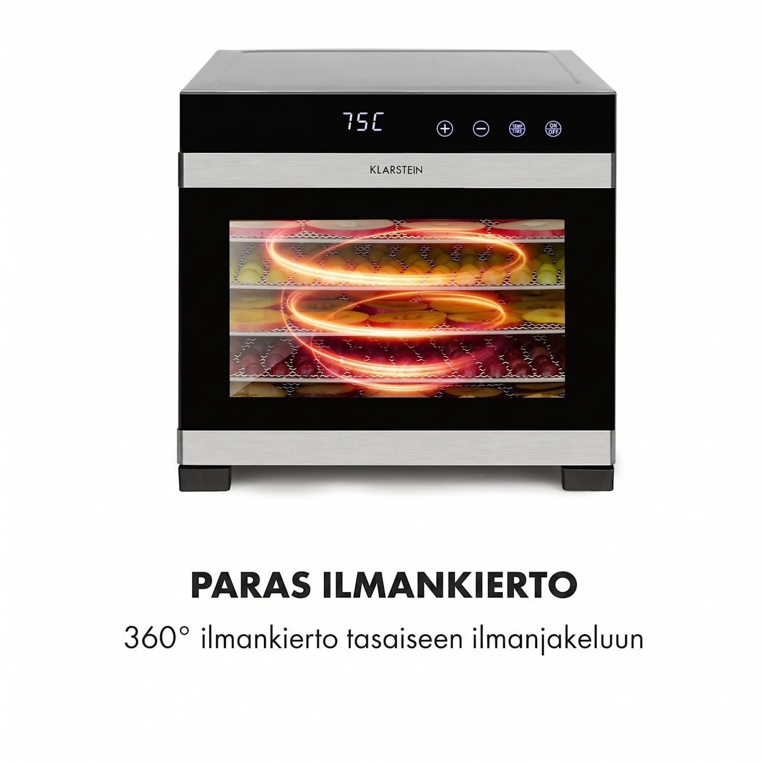 Flavour Dry -kuivuri lämpötila: 35–75 °C digitaalinen termostaatti 