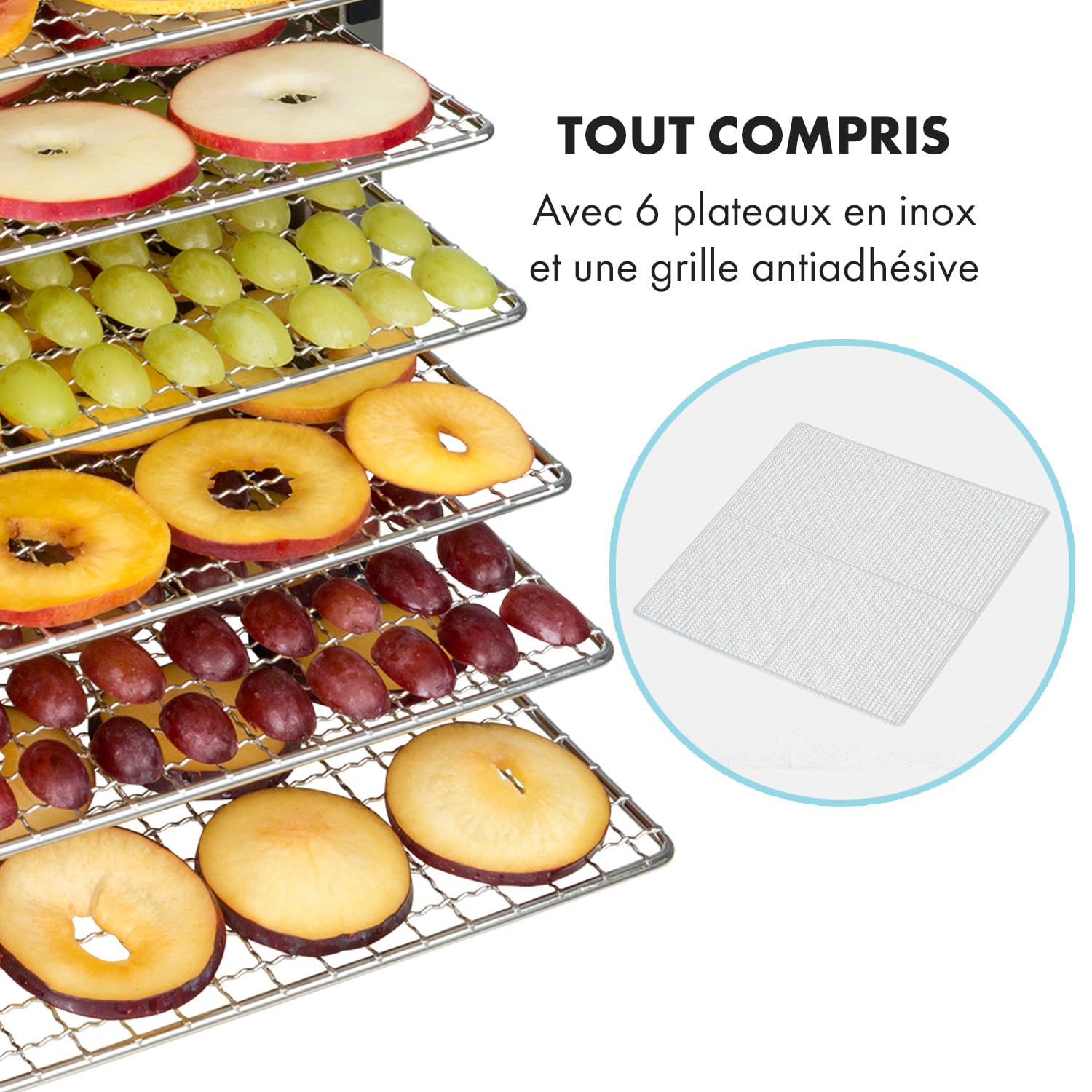 Flavour Dry voedseldroger temperatuur: 35 - 75 °C digitale thermostaat 