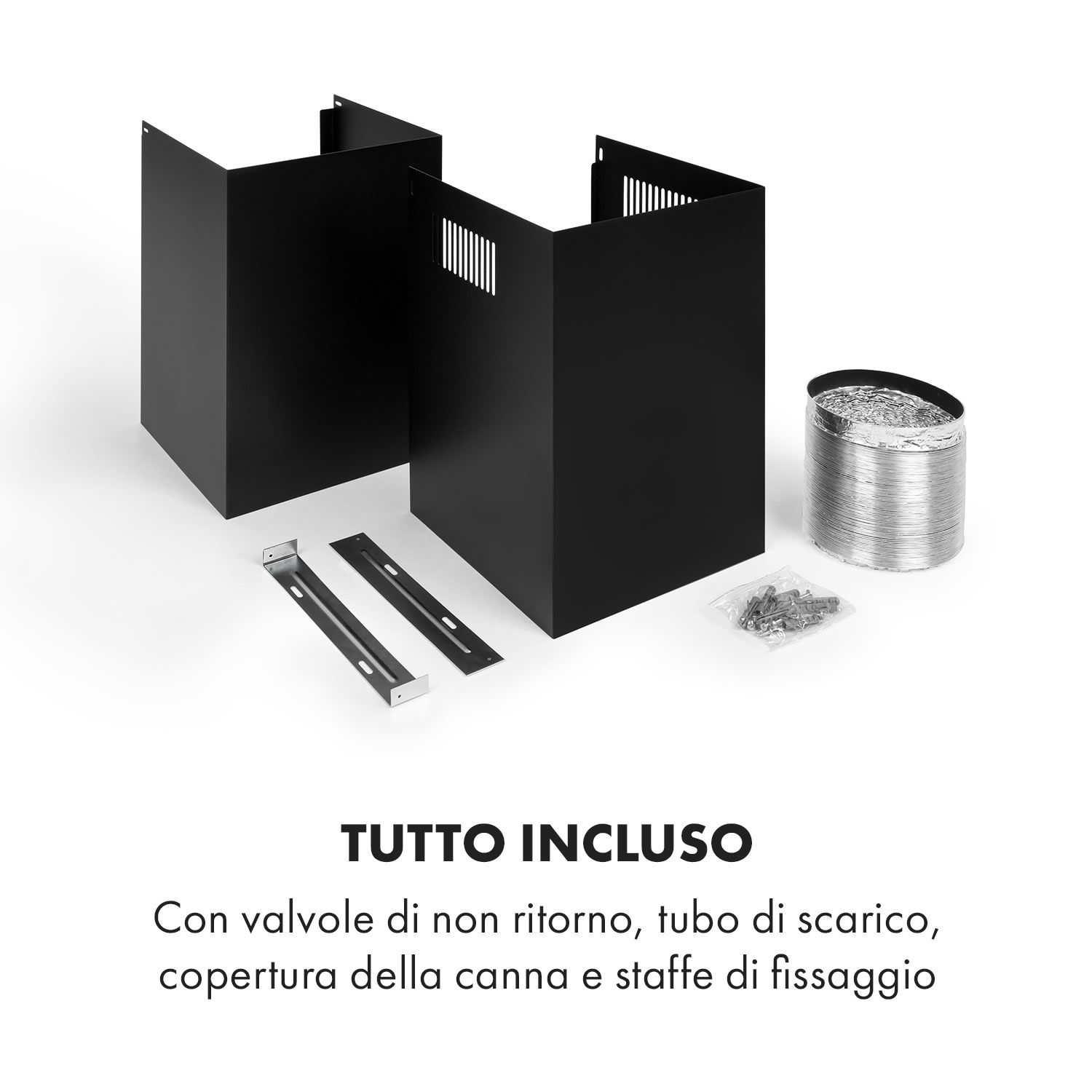 Ariana Cappa Aspirante 90cm 604m³/h Controlli Touch EEK A nero 90 cm