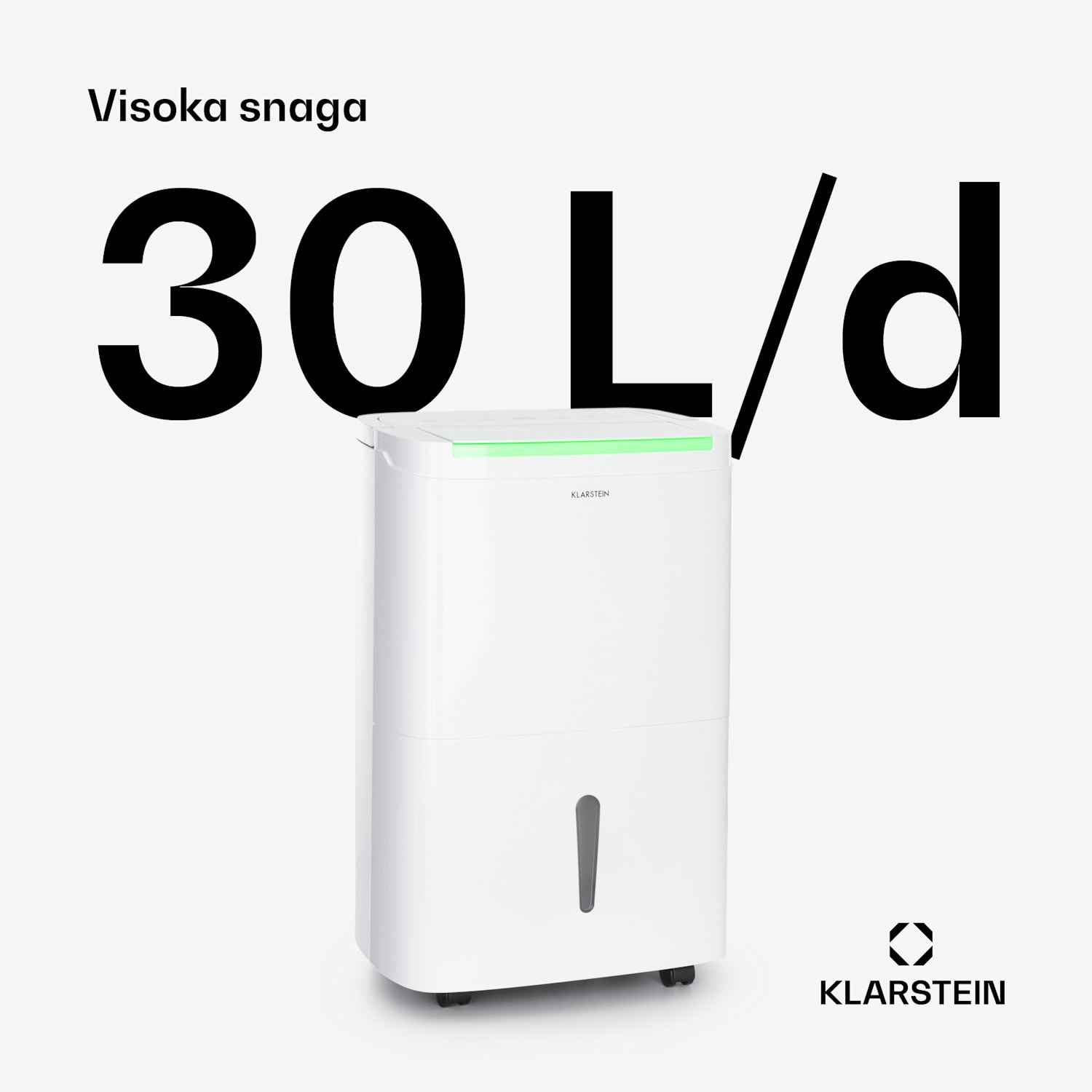 DryFy Pro Connect Smart, odvlaživač, WiFi, kompresija, 30l/d, 25-30m², bijeli 30L/24h | Bijela