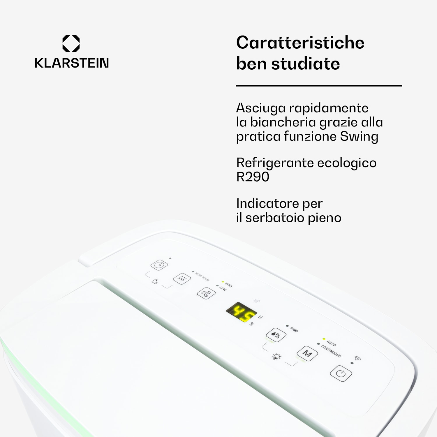 DryFy Connect 30 deumidificatore WiFi a compressione 30l/d 25-30m² bianco 30L/24h | Bianco