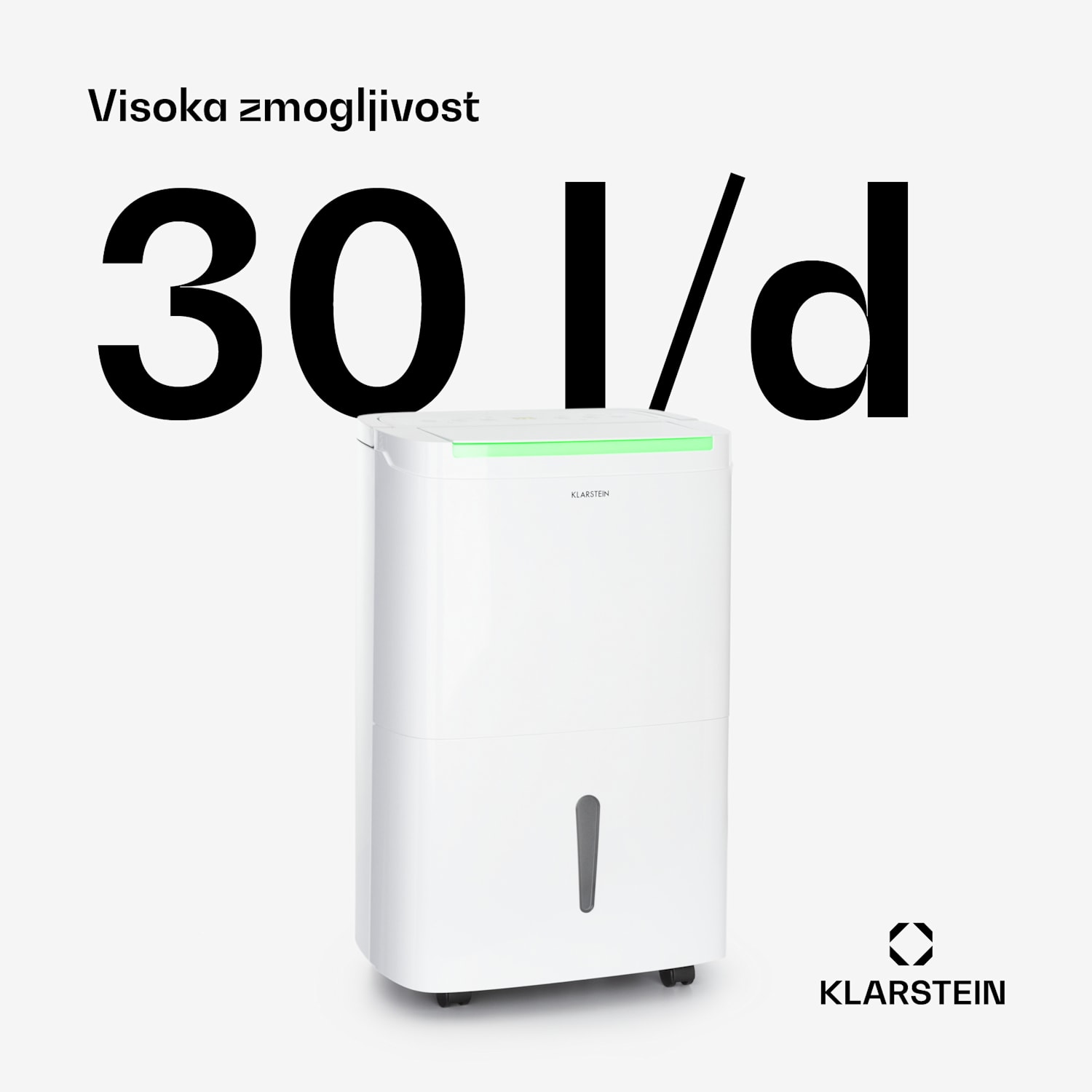 DryFy Pro Connect Smart, Razvlaževalec, WiFi, Kompresorski, 30l/d, 25-30m², Bela 