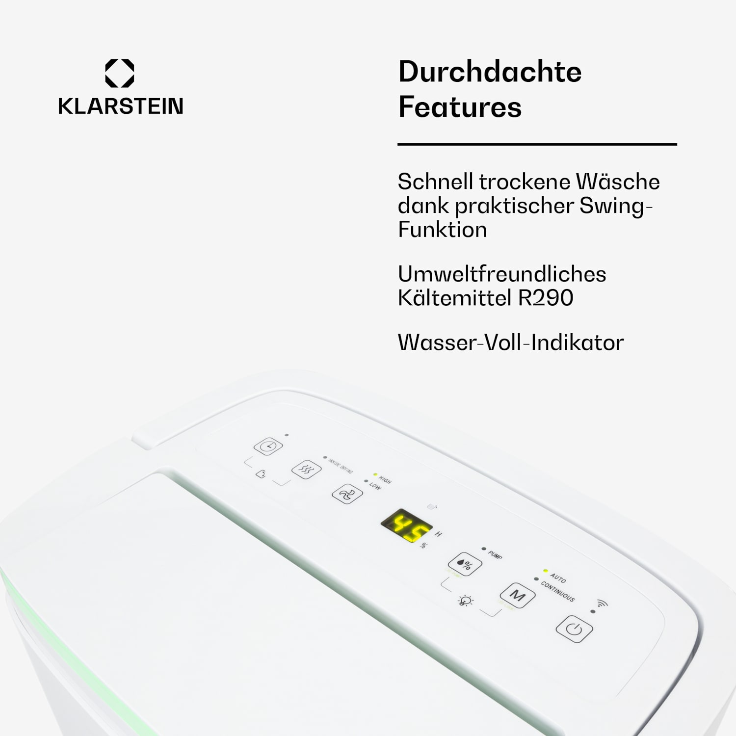 DryFy Connect 40 Luftentfeuchter WiFi Kompression 40l/d 35-45m² 40L/24h | Weiß