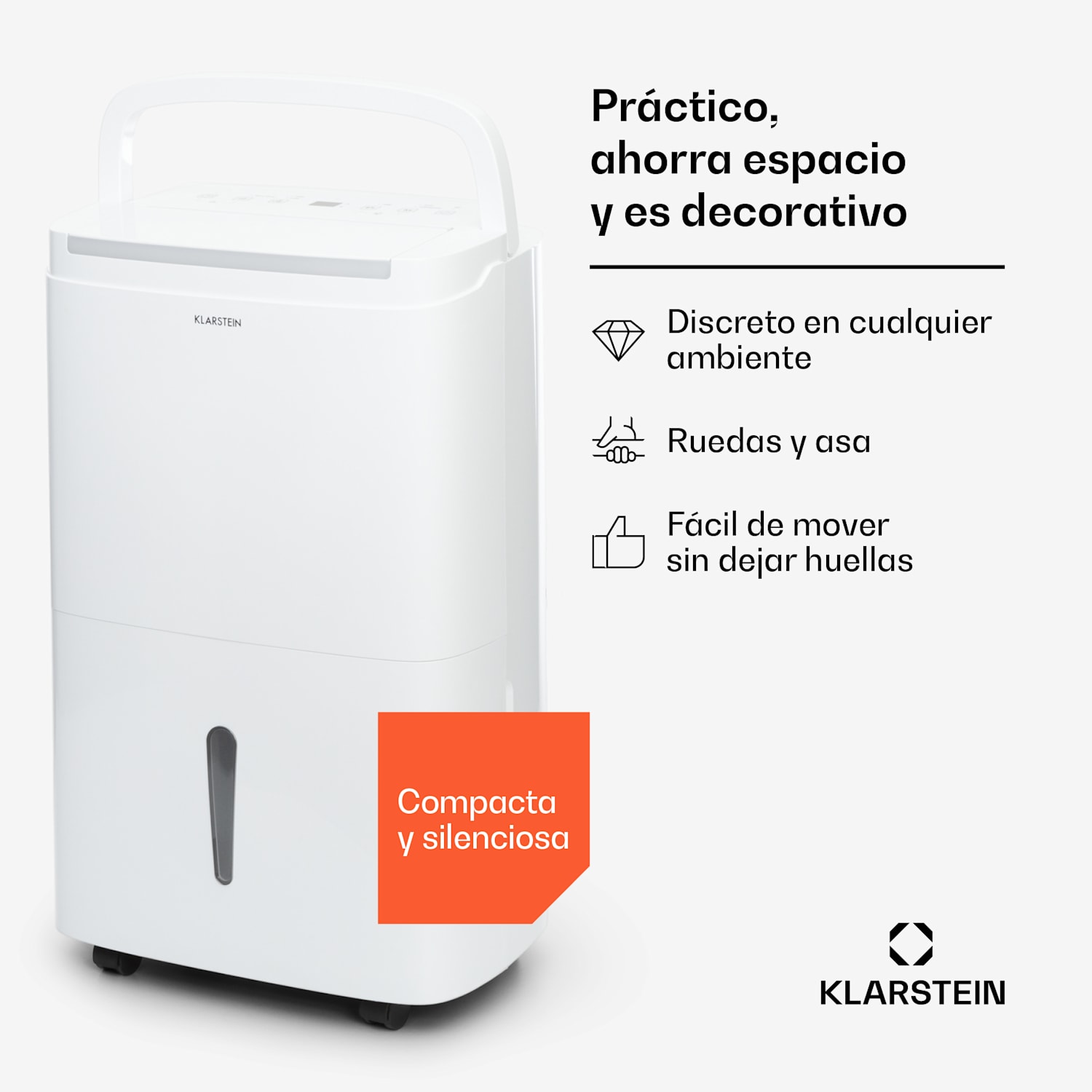 DryFy Connect 40 Deshumidificador WiFi Compresión 40l/d 35-45m² Blanco 40L/24h | Blanco