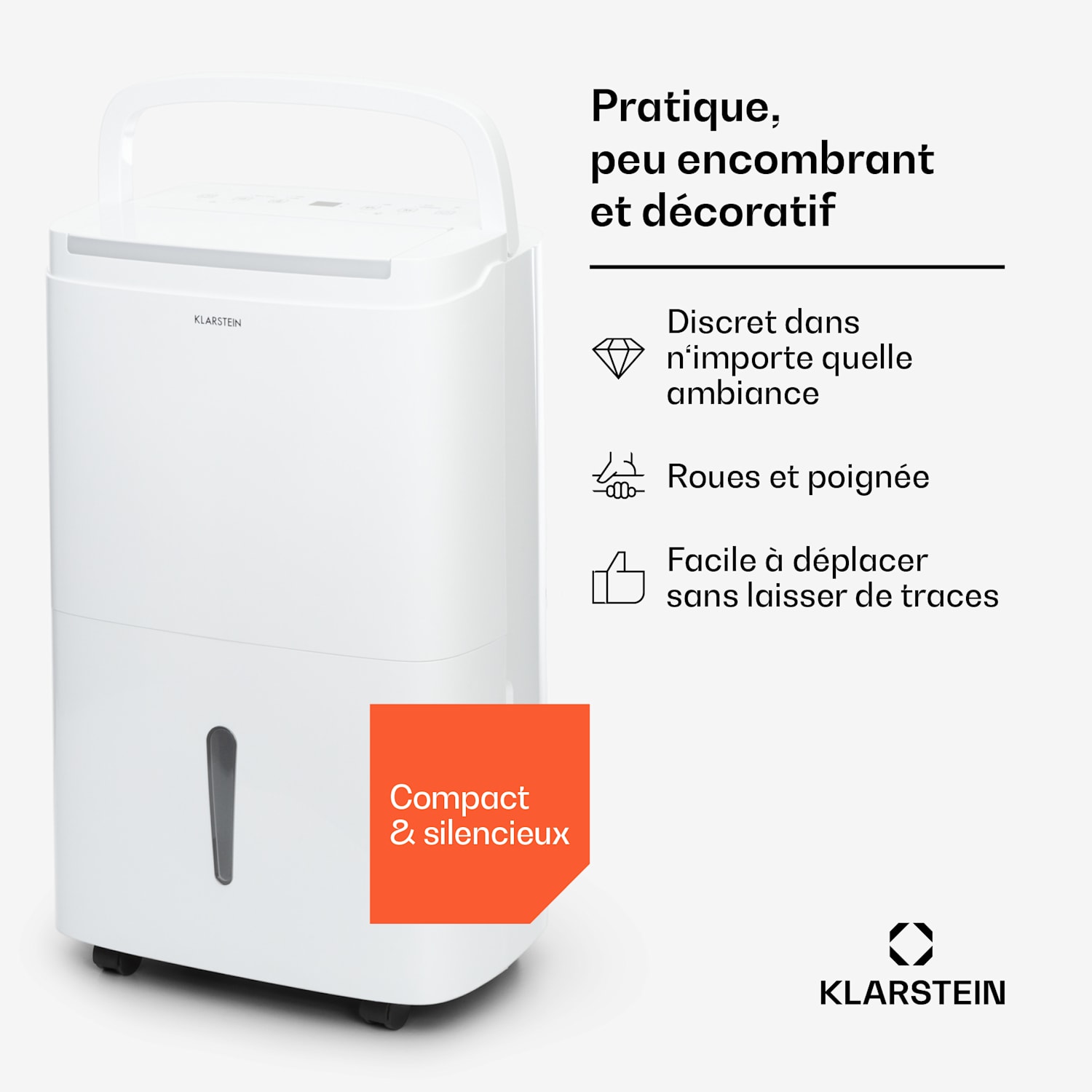 DryFy Connect 40 luchtontvochtiger WiFi compressie 40l/d 35-45m², wit 40L/24h | Wit