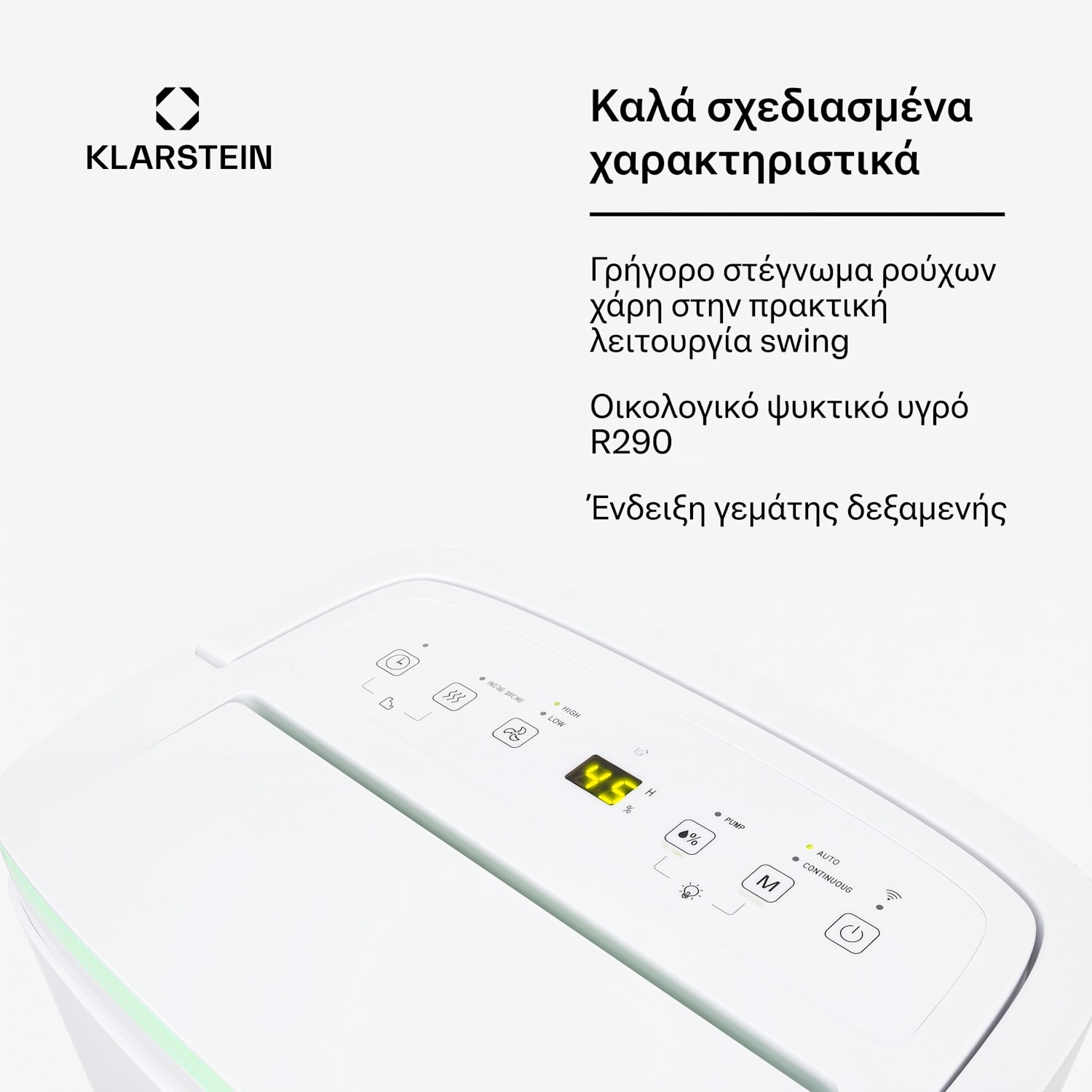 DryFy Connect 50 Smart, αφυγραντήρας, WiFi, συμπιεστής, 50l / ημέρα, 45-55m², λευκό 50 L / 24 h | Λευκό