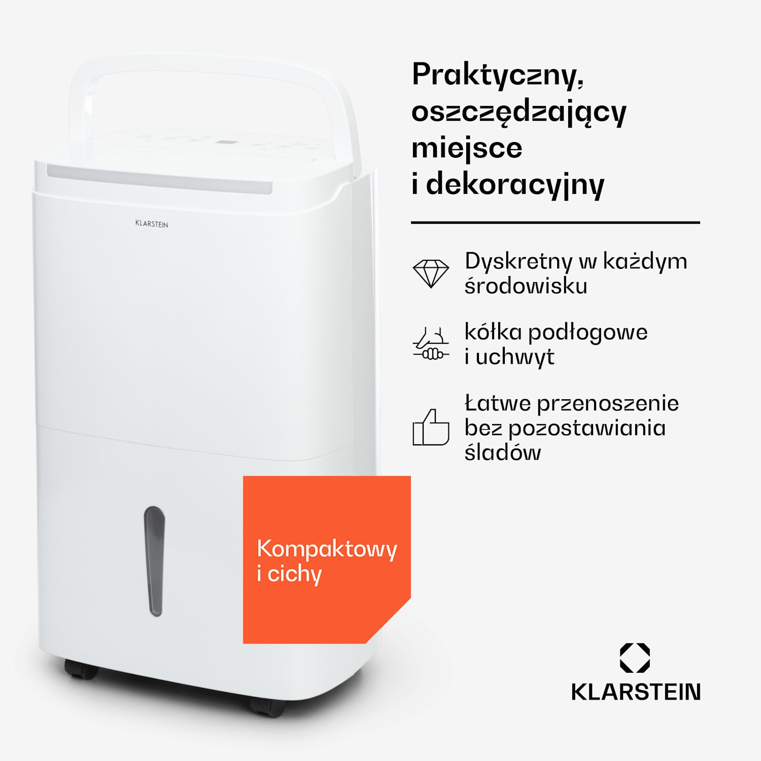 DryFy Connect 50 Smart, osuszacz powietrza, WiFi, kondensacyjny, 50 l/doba, 45-55 m², biały 
