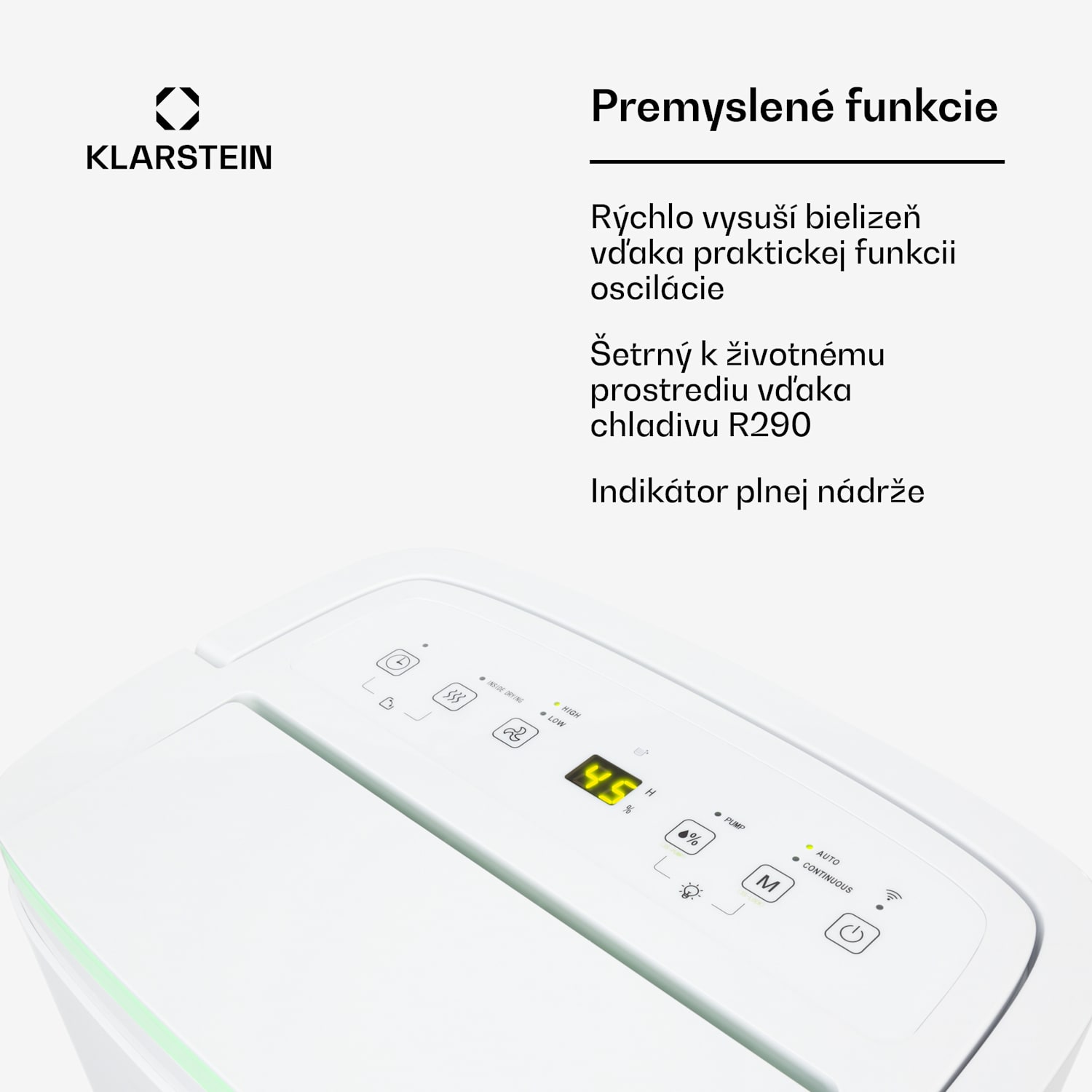 DryFy Connect 50 Smart, Odvlhčovač vzduchu, WiFi, Kompresný, 50l / d, 45-55m², Biela 50L/24h | Biela