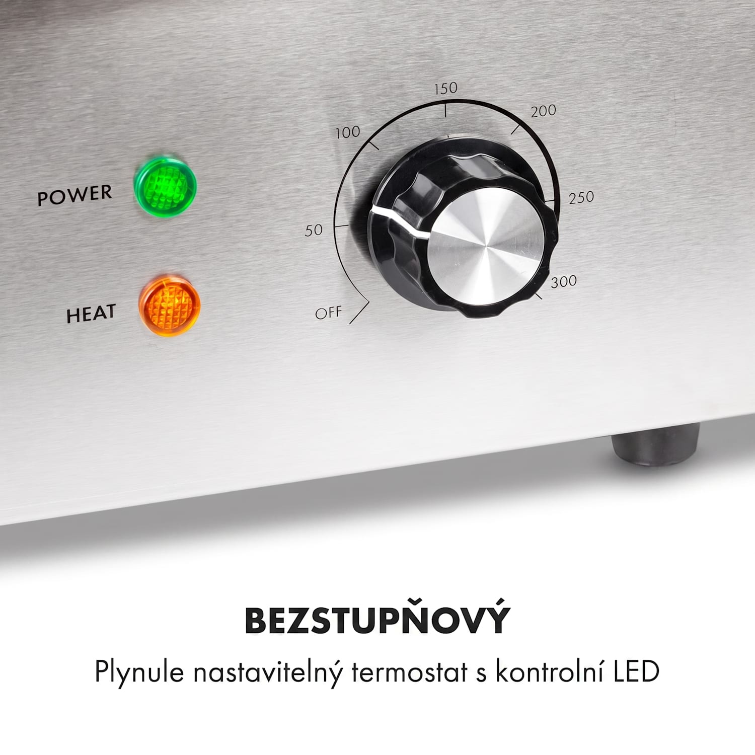 Grillmeile 3000G, elektrický gril, 3000 W, 54,5 x 35 cm, hladký Hladká grilovací deska