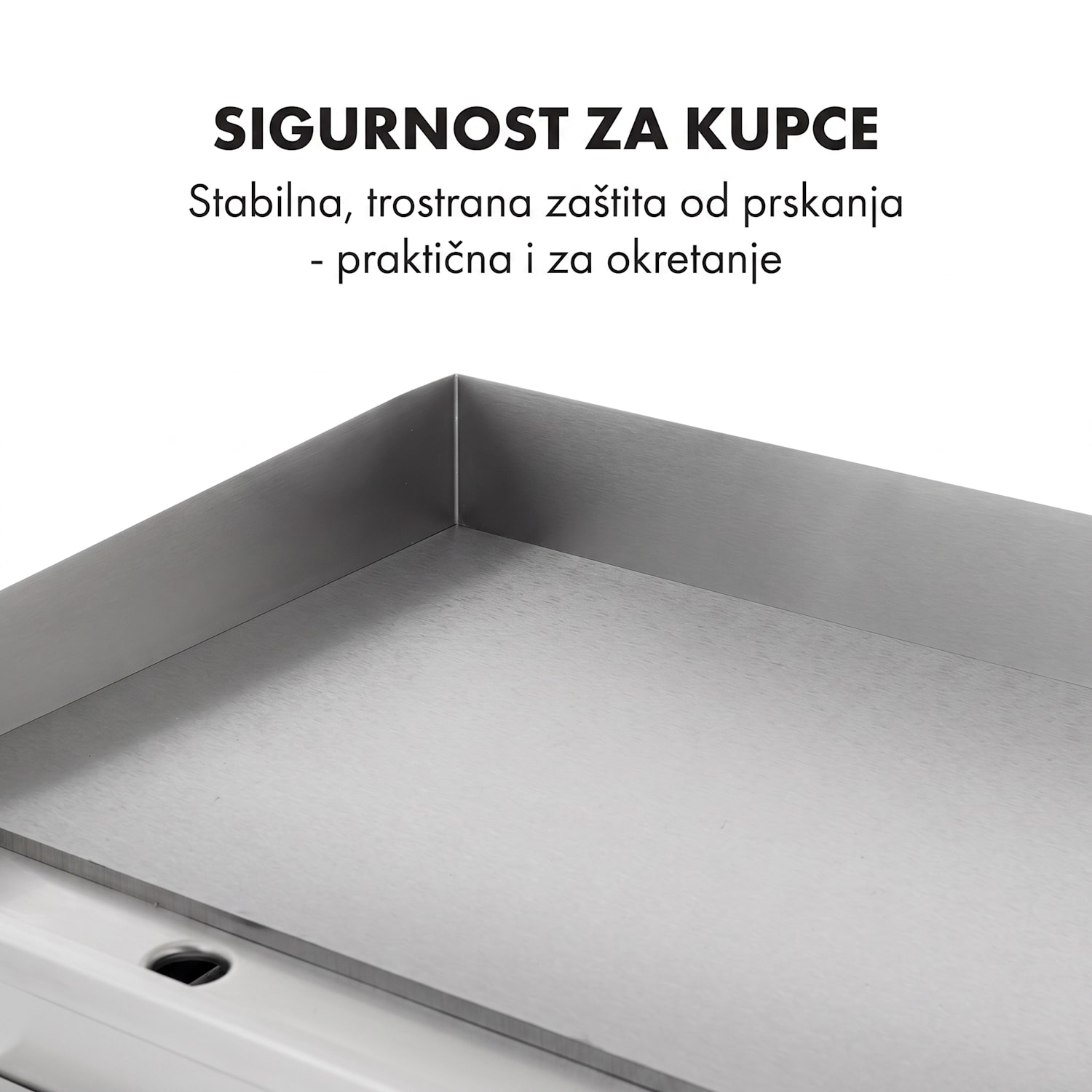 Grillmeile 3000G, električni roštilj, 3000 W, grill ploča, 54,5 x 35 cm, glatki Glatka ploča za roštiljanje