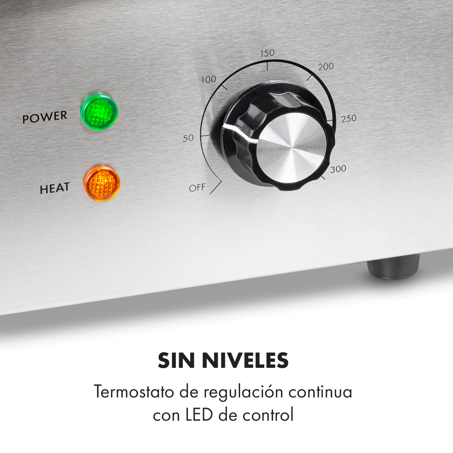 Grillmeile 3000GR Pro Plancha eléctrica de 3000W Superficie de cocción de 54,5x35cm Lisa/Ondulada Superficie de la parrilla lisa y ondulada