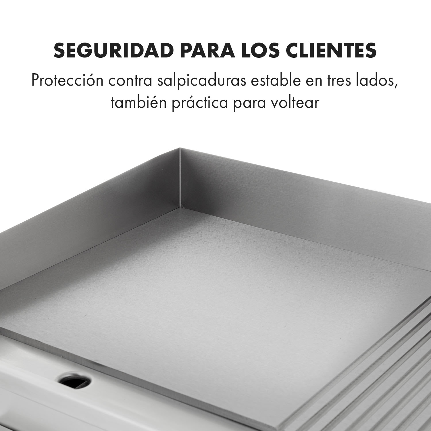 Grillmeile 3000GR Pro Plancha eléctrica de 3000W Superficie de cocción de 54,5x35cm Lisa/Ondulada Superficie de la parrilla lisa y ondulada