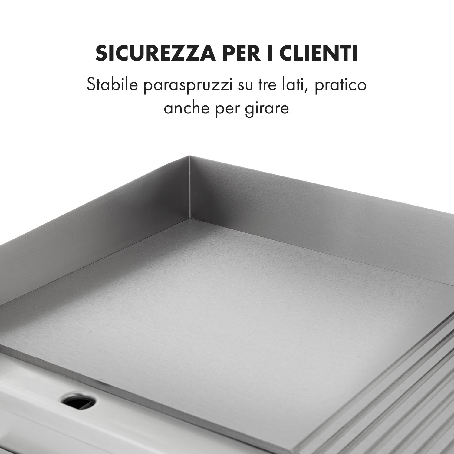 Grillmeile 3000GR Pro grill elettrico 3000W 54,5x35cm piatto/scanalato Superficie per grigliare piatta e scanalata