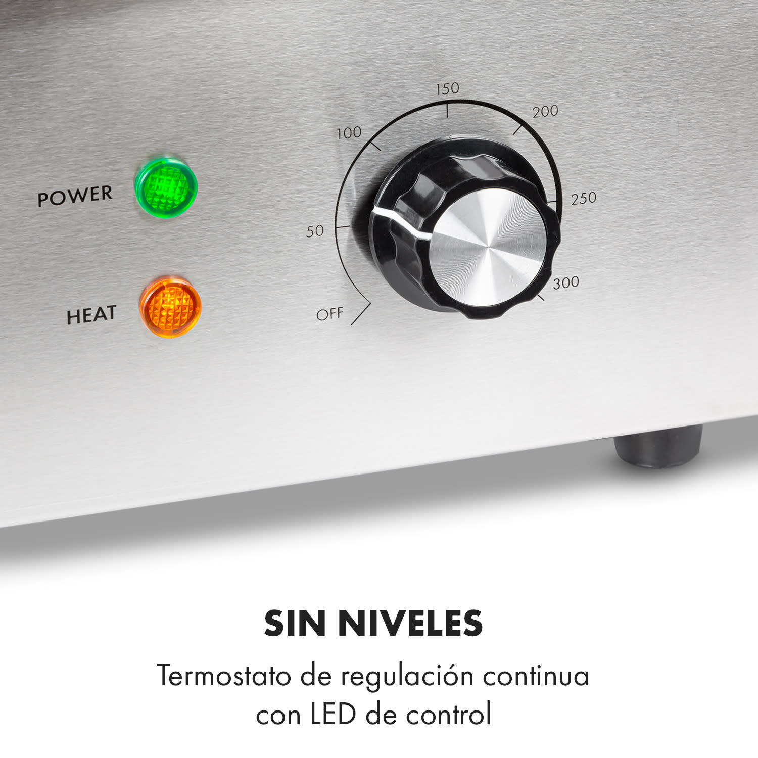 Grillmeile 3000R Pro Plancha eléctrica de 3000W Superficie de cocción de 54,5x35cm Ondulada Superficie de la parrilla ondulada