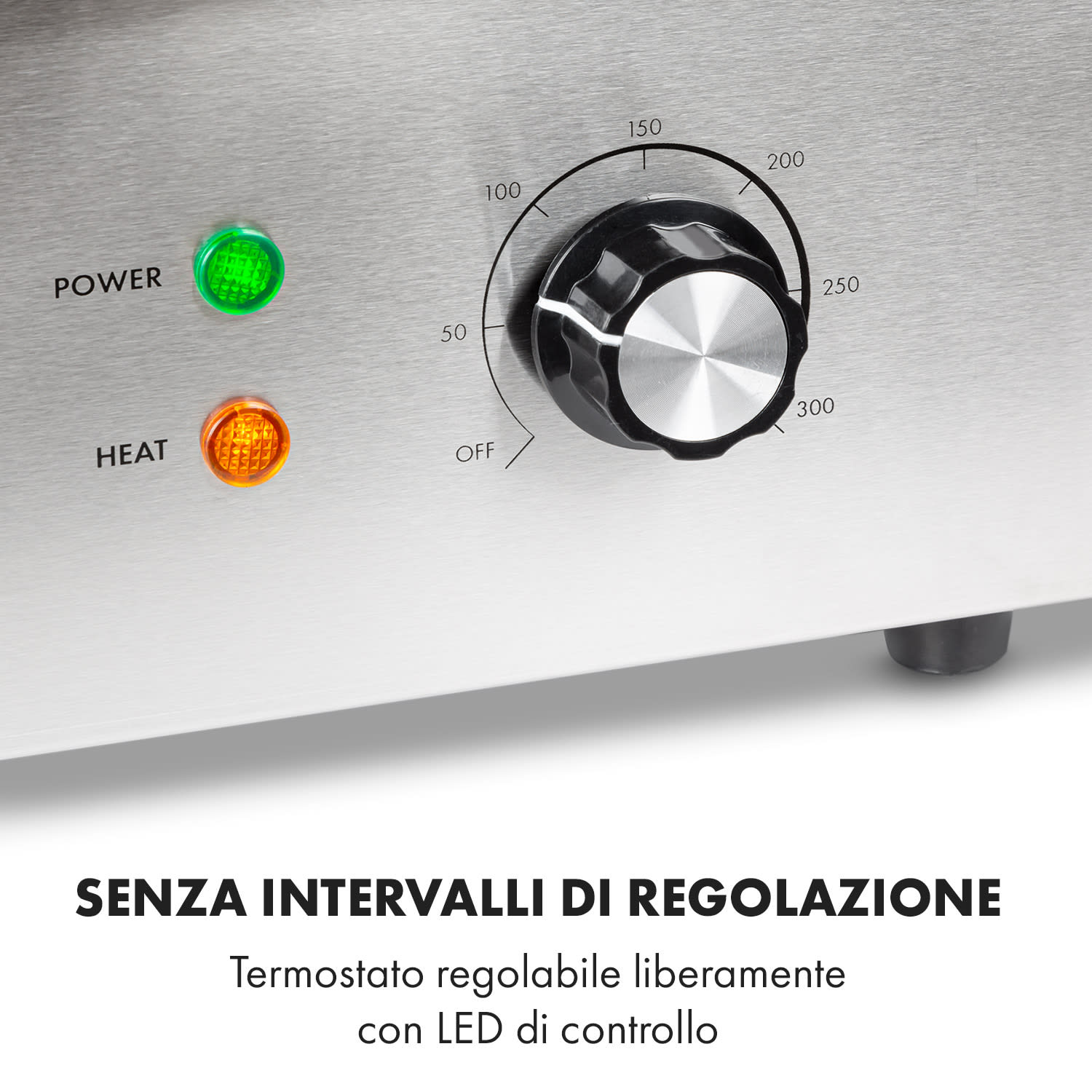 Grillmeile 3000R Pro grill elettrico 3000W piastra 54,5x35cm scanalata Superficie per grigliare scanalata