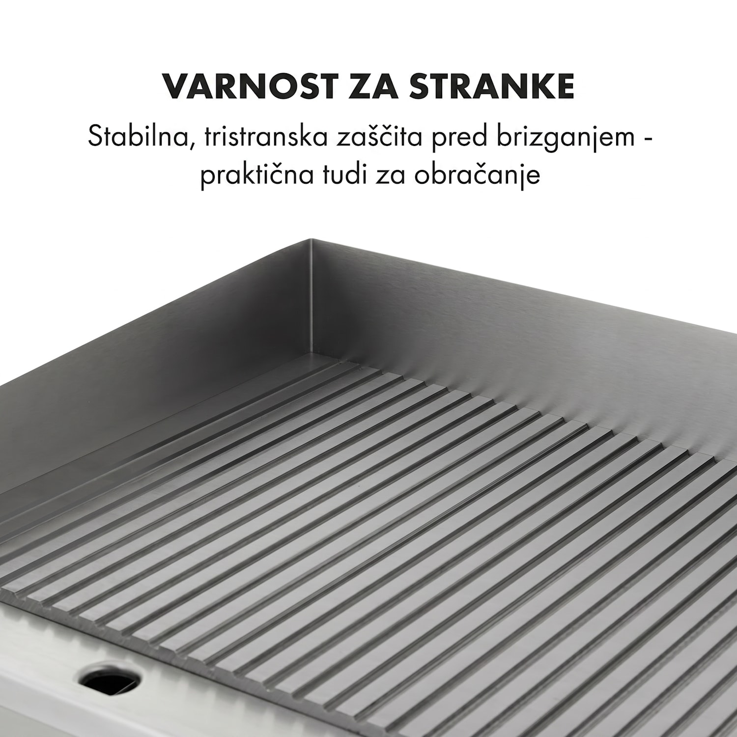 Grillmeile 3000R, električni žar, 3000 W, plošča za žar, 54,5 x 35 cm, rebrast Žar deska z rebrasto površino