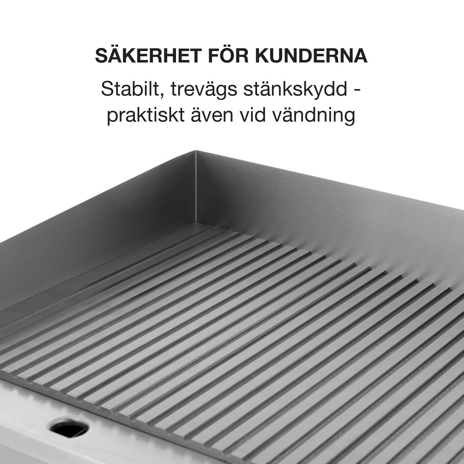Grillmeile 3000R Pro elgrill 3000W platta 54,5x35cm räfflad räfflad grillyta