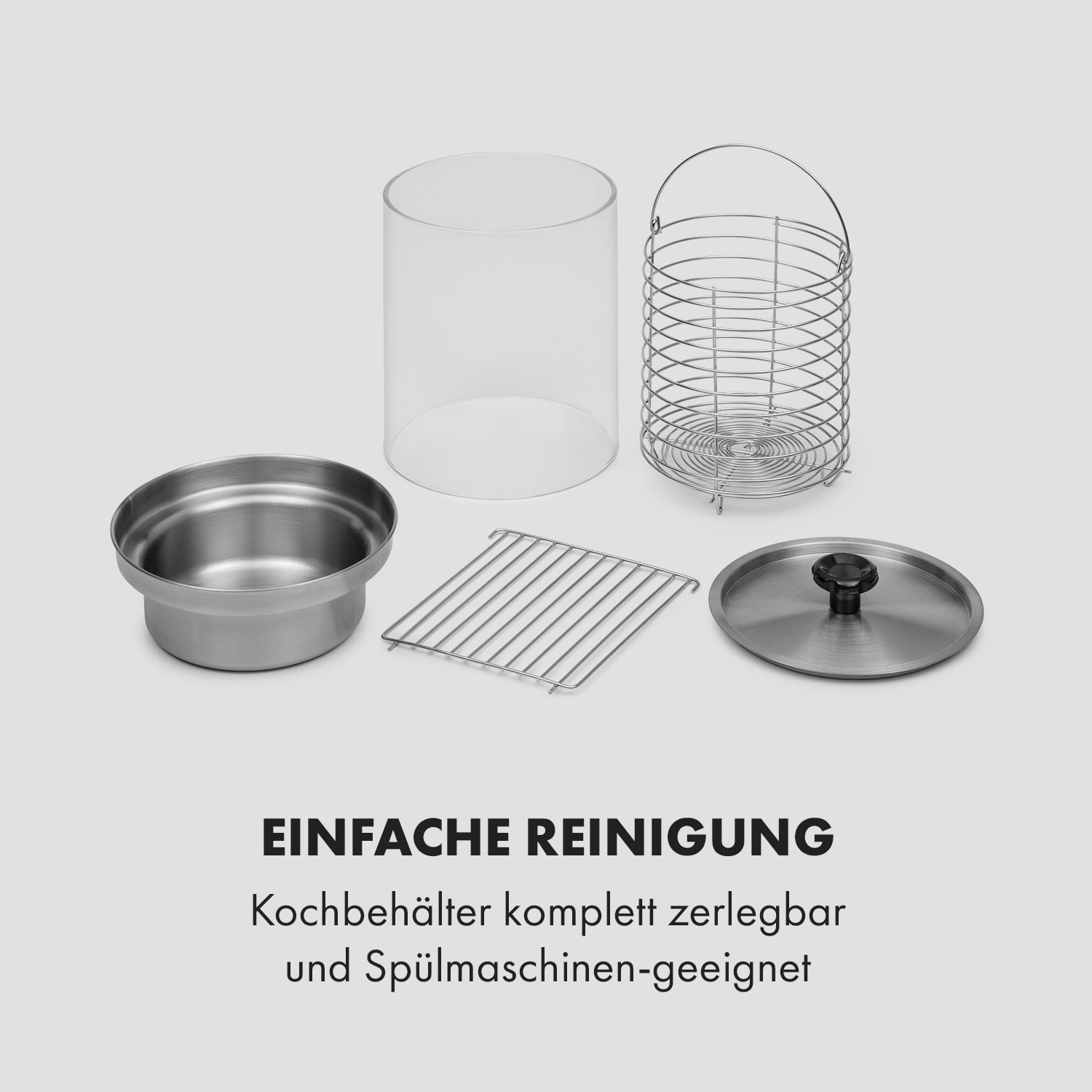 Wurstfabrik 450 Hot Dog Maker 450W 5L 30-100°C Glas Edelstahl 450 W