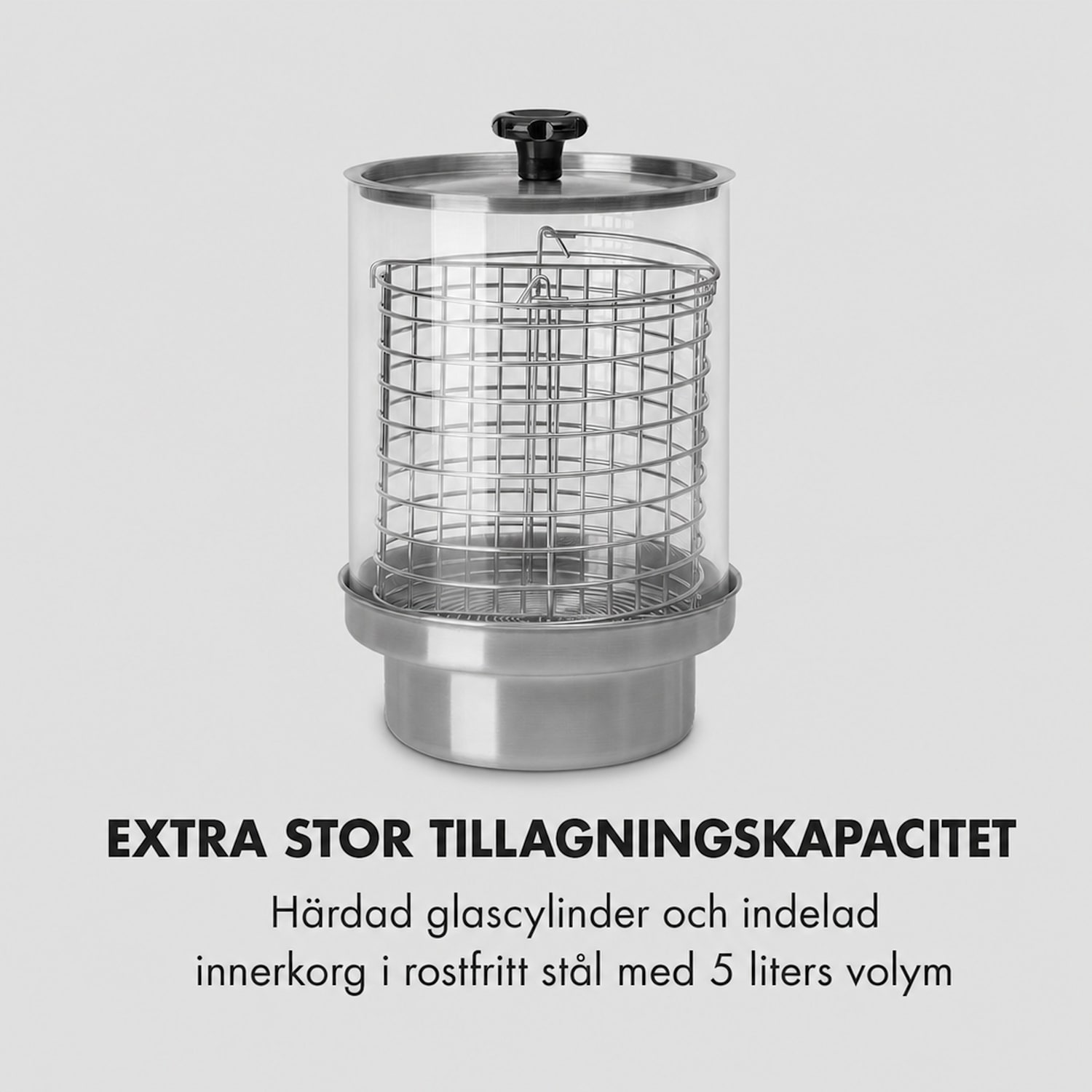 Wurstfabrik 450 Hot Dog Maker 450W 5L 30-100°C Glas Rostfritt stål 450 W