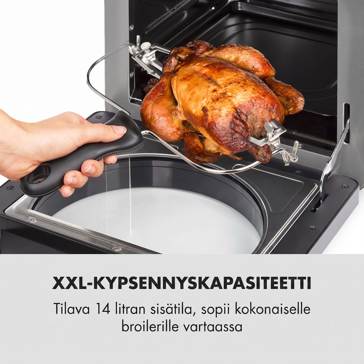 AeroVital easy touch kuumailmakeitin 1700 W 14 l 16 ohjelmaa musta Musta