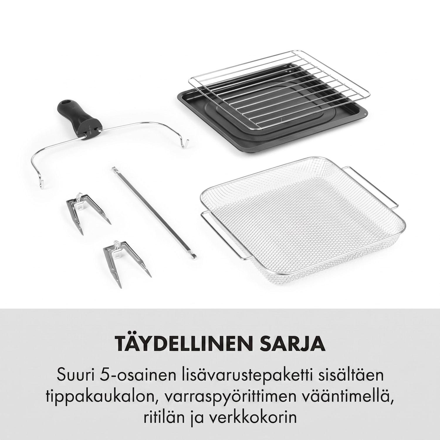 AeroVital easy touch kuumailmakeitin 1700 W 14 l 16 ohjelmaa musta Musta