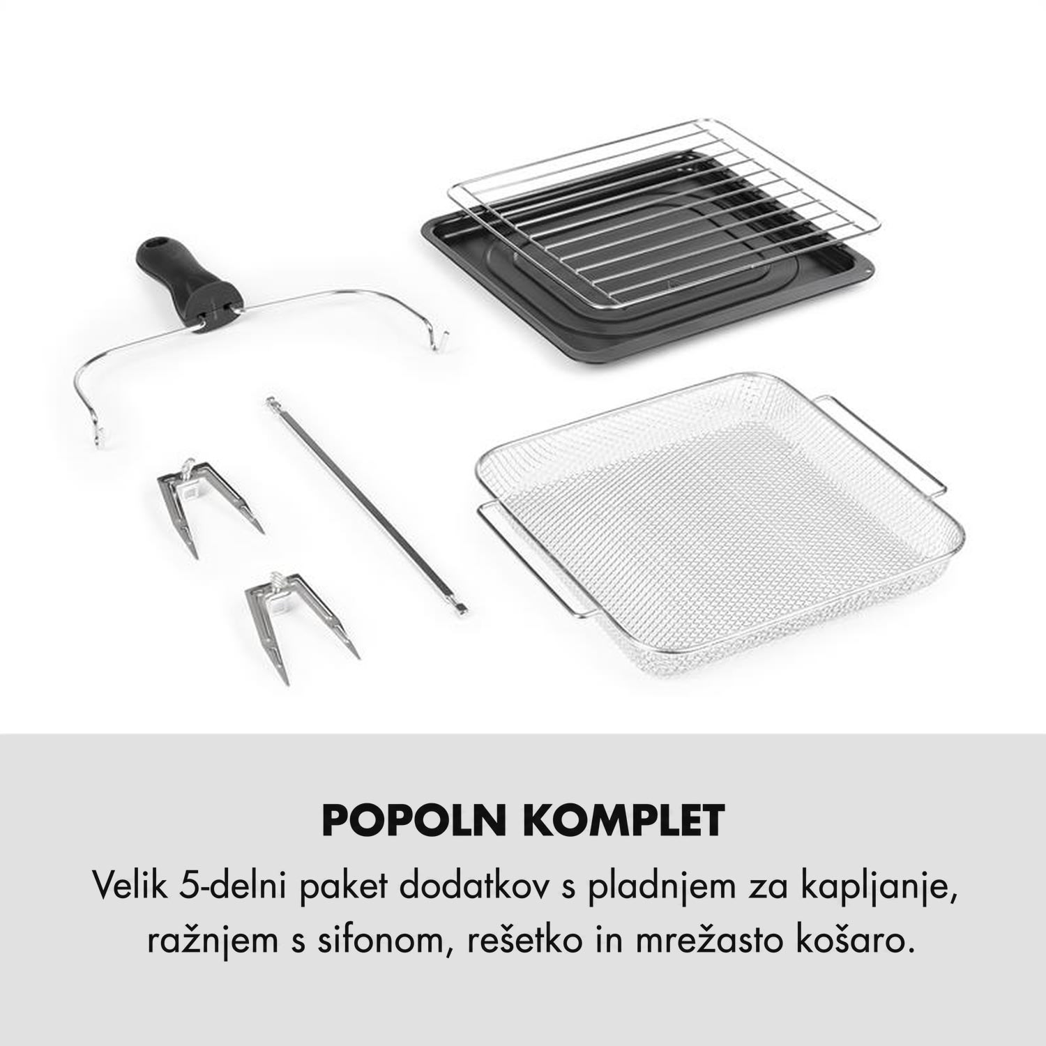 AeroVital, easy touch, toplozračna friteza, 1700W, 14l, 16 programov, črna Črna