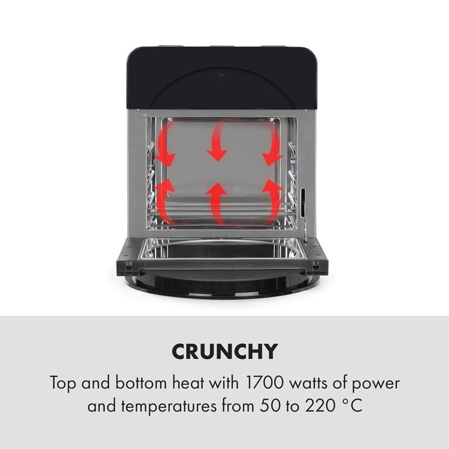 AeroVital easy touch heteluchtfriteuse 1700W 14L 16 programma's zwart Zwart