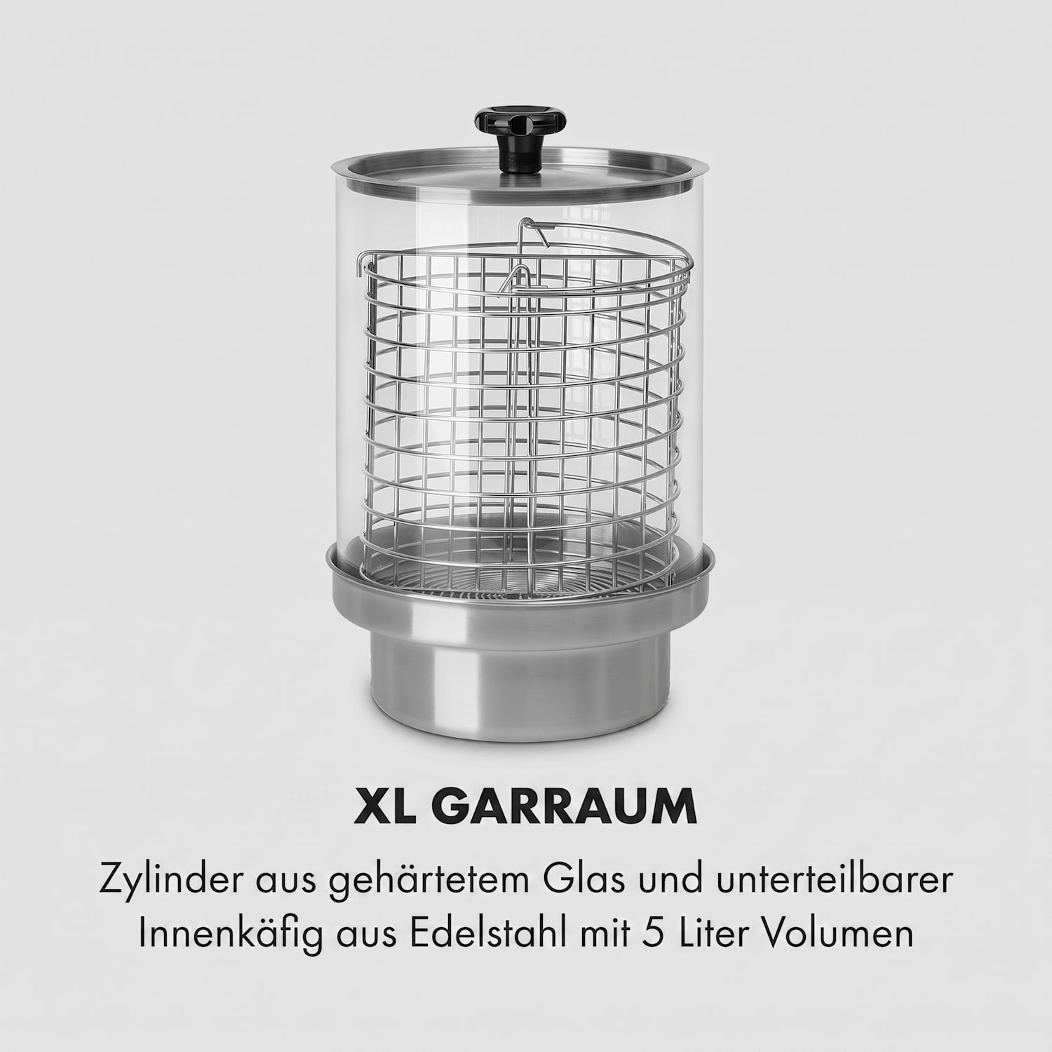 Wurstfabrik Pro 550 Hot Dog Maker 550W 2 Spieße 5L 30-100°C Edelstahl 550 W