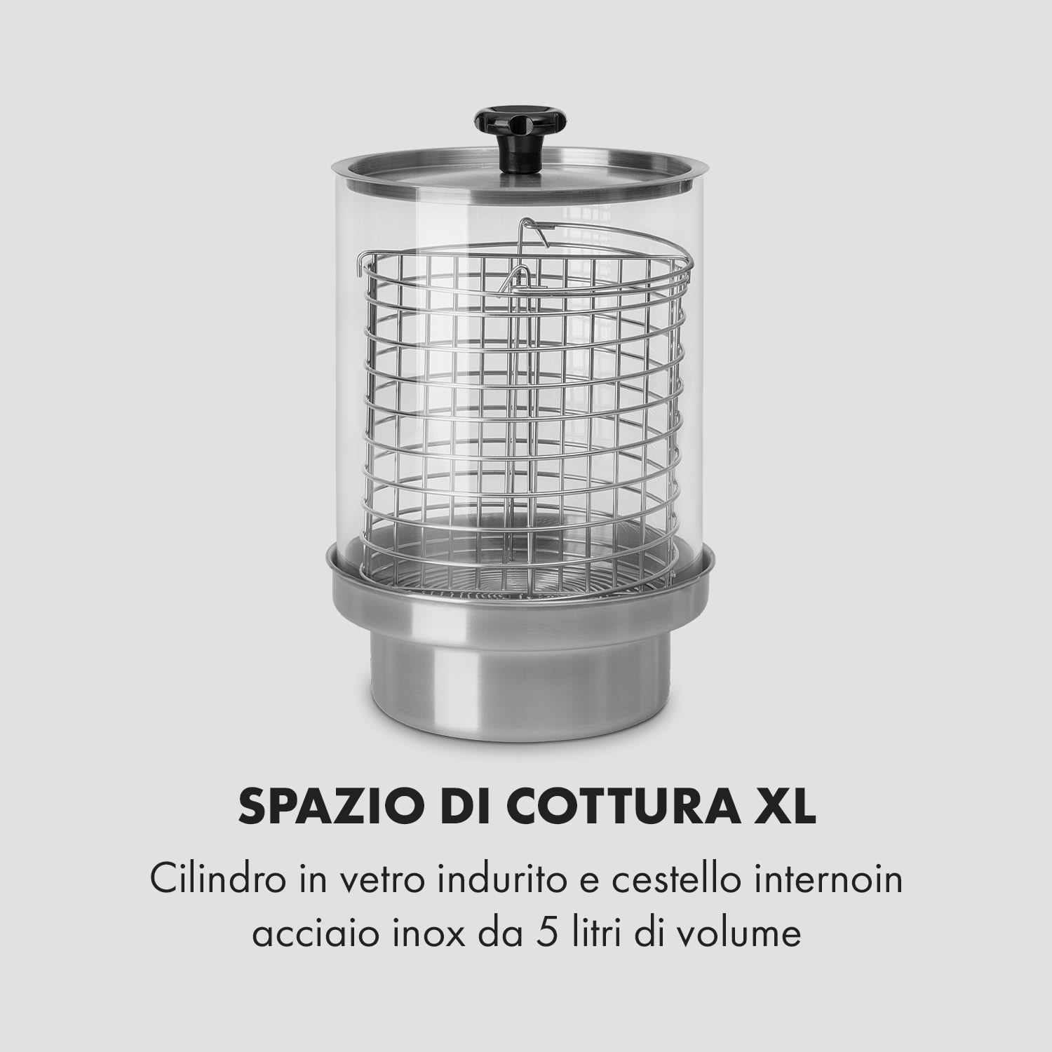 Wurstfabrik Pro 550 Hot Dog Maker 550W 5L 30-100°C Vetro Acciaio Inox 550 W