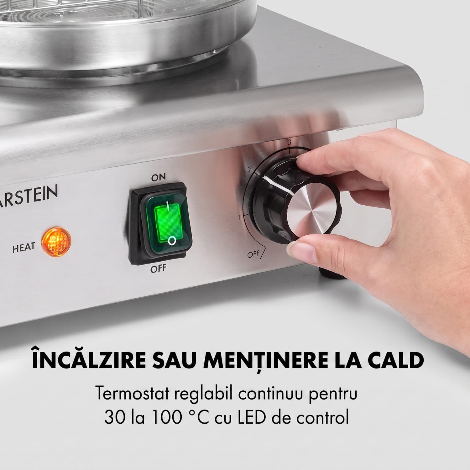 Wurstfabrik 550, aparat pentru preparat Hot Dog, 550 W, 5 litri, 30 - 100 °C, oțel inoxidabil 550 W