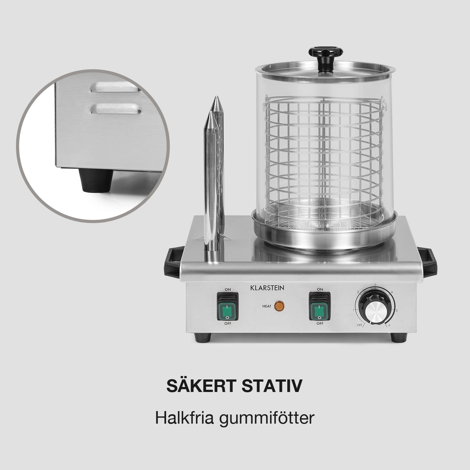 Wurstfabrik Pro 550 Hot Dog Maker 550W 5l 30-100°C glas rostfritt stål 550 W