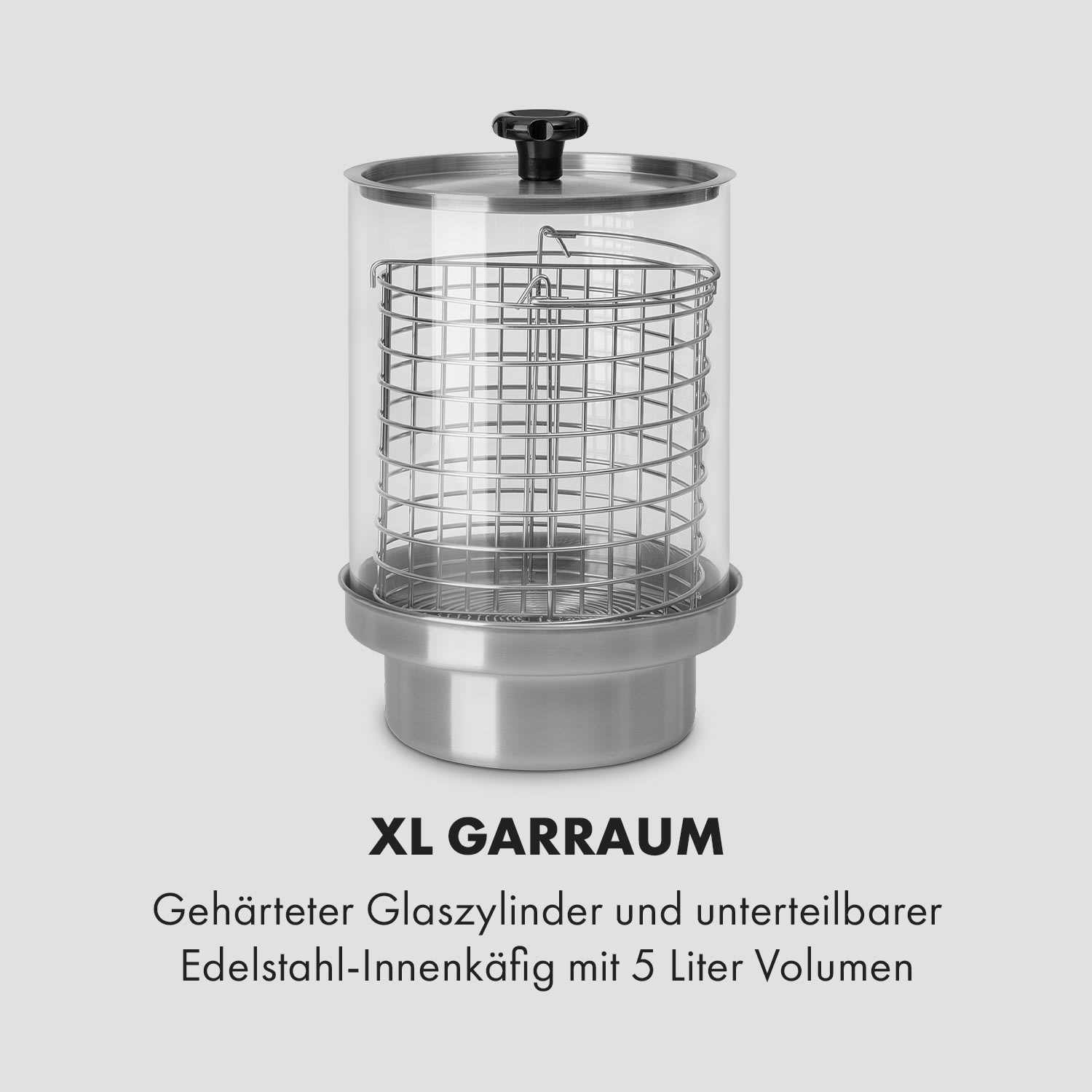 Wurstfabrik Pro 600 Machine à hot dogs 600W 5L 30 à 100°C verre & inox 600 W