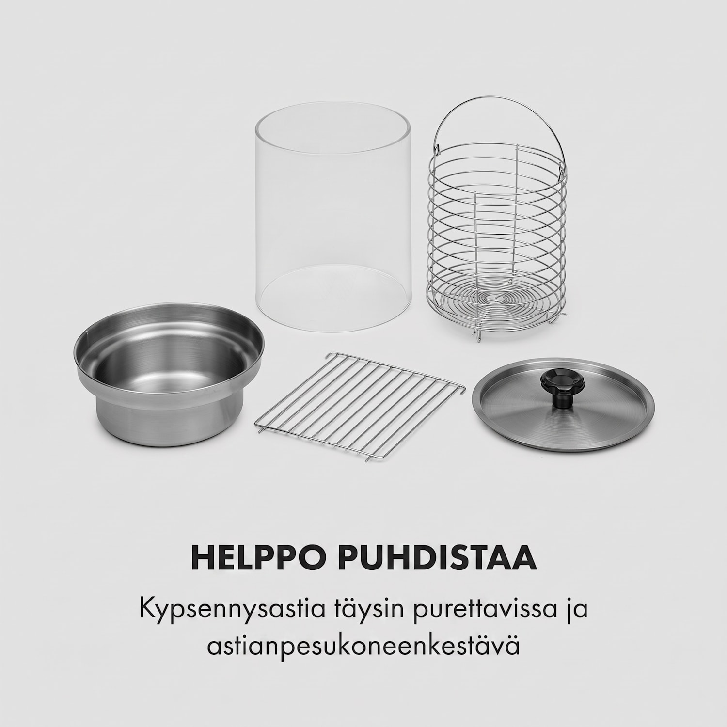 Wurstfabrik Pro 600 Hot Dog Maker 600W 5l 30-100°C lasi teräs 600 W