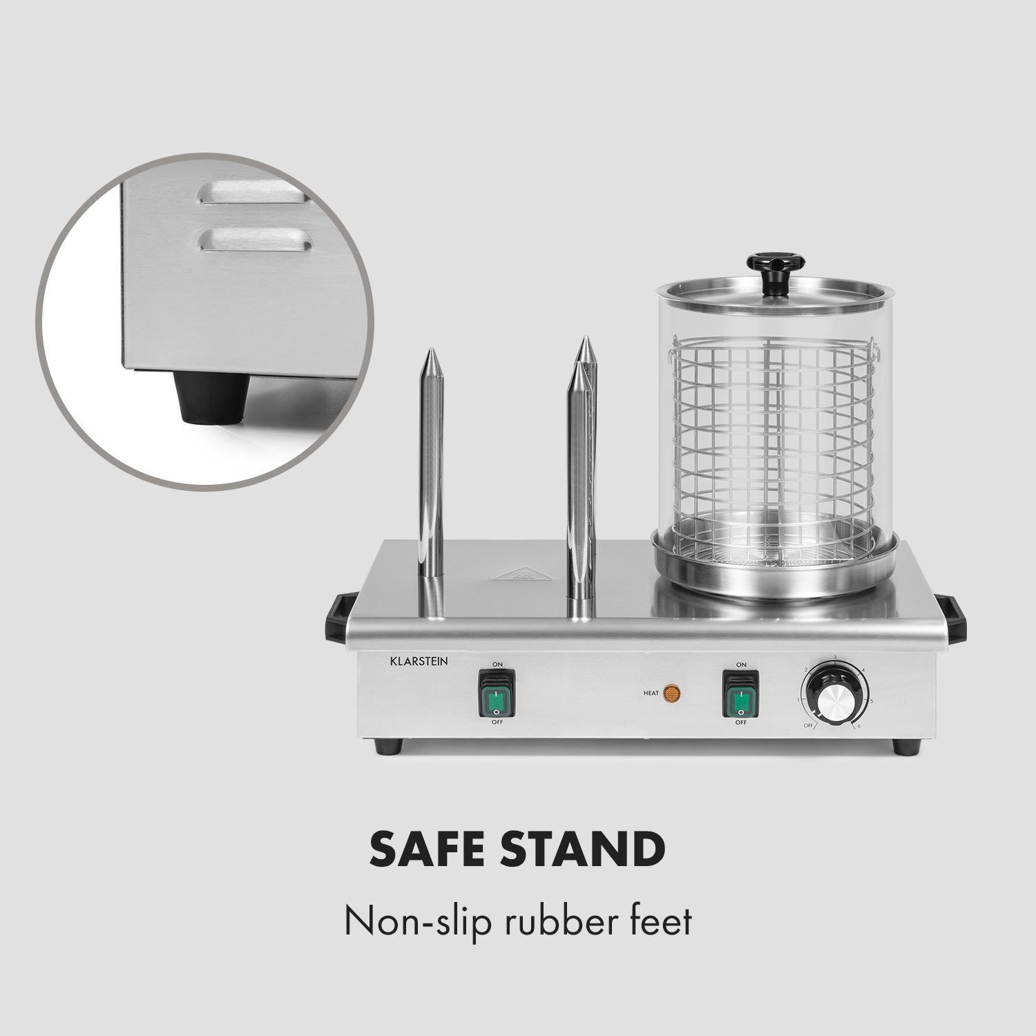 Pro Wurstfabrik 600 Hot Dog Maker 600W 5L 30-100 ° C Glass Stainless Steel 600 W