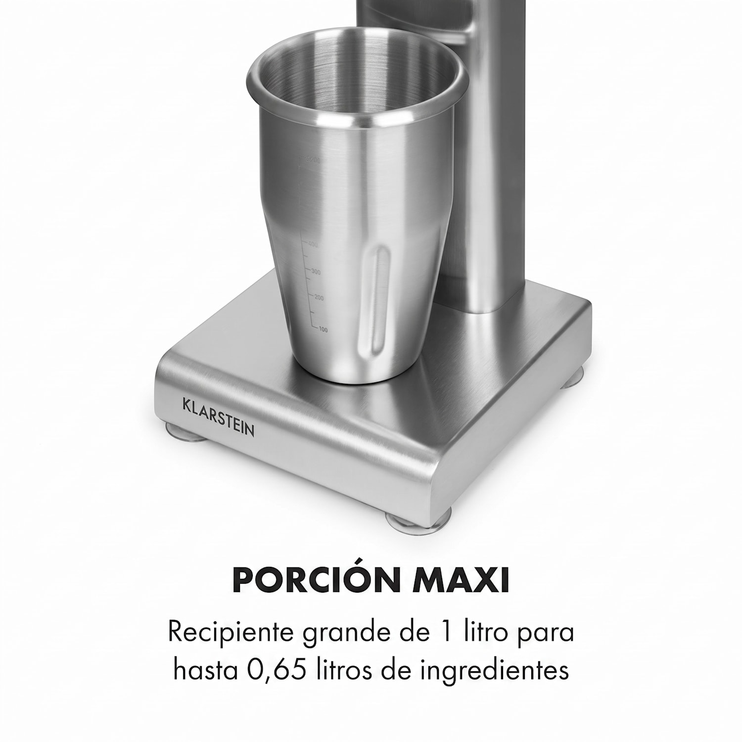 Kraftpaket Pro Mezclador batidor de bebidas proteicas 80W Acero inoxidable plateado 80 W