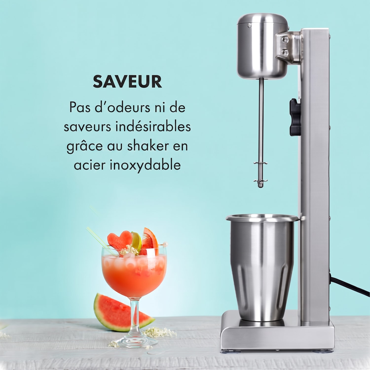 Kraftpaket Pro milkshake-mixer proteïneshake 80W roestvrij staal zilver 80 W