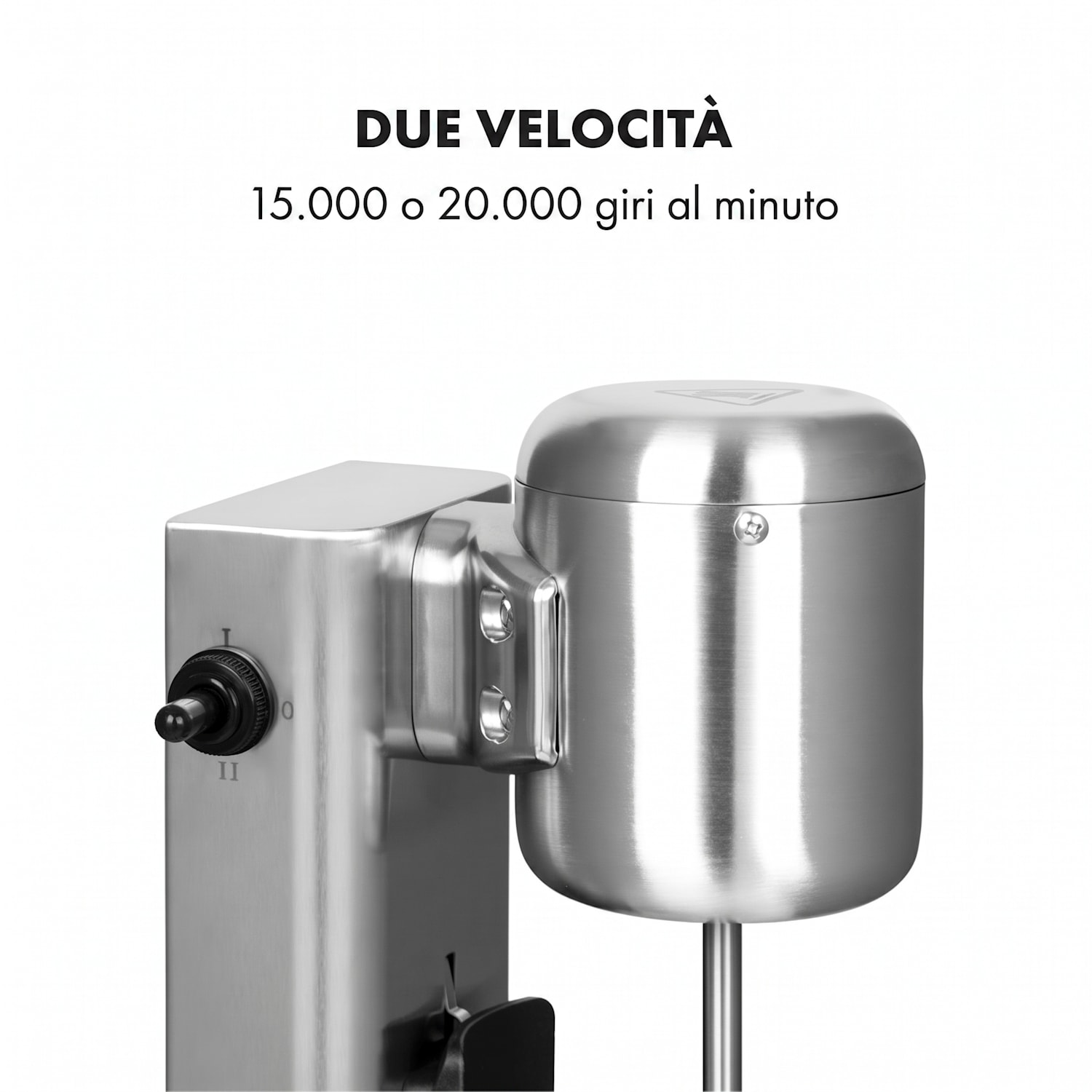Pro robusto frullatore per milkshake frappé proteici 80W acciaio inox argento 80 W