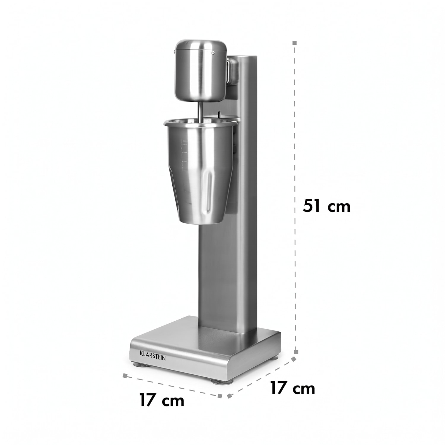 Pro robusto frullatore per milkshake frappé proteici 80W acciaio inox argento 80 W